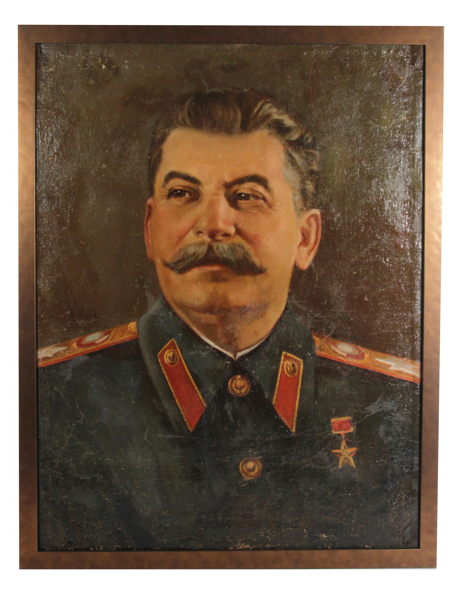 A RUSSIAN SOVIET OIL PAINTING BY SEMEN ROTNITSKI (1 of 3)