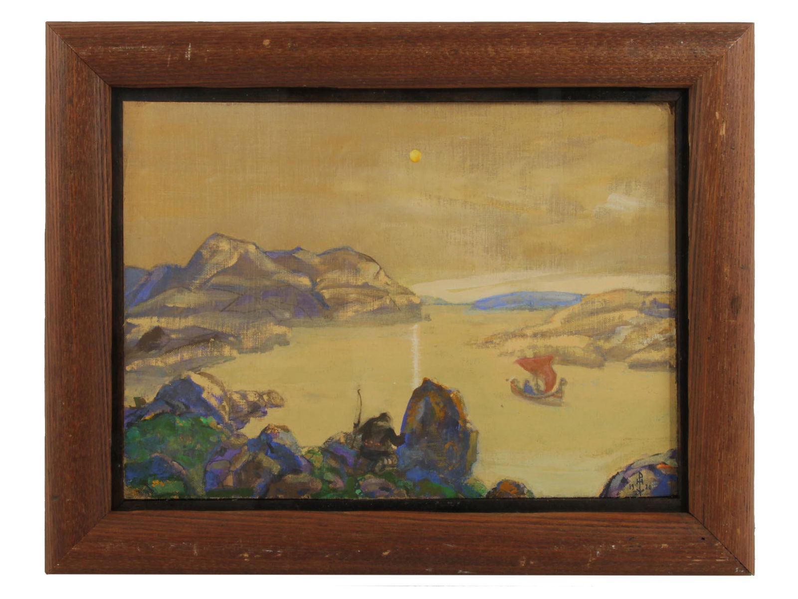 A RUSSIAN PAINTING ATTRIBUTED TO NICHOLAS ROERICH (1 of 6)
