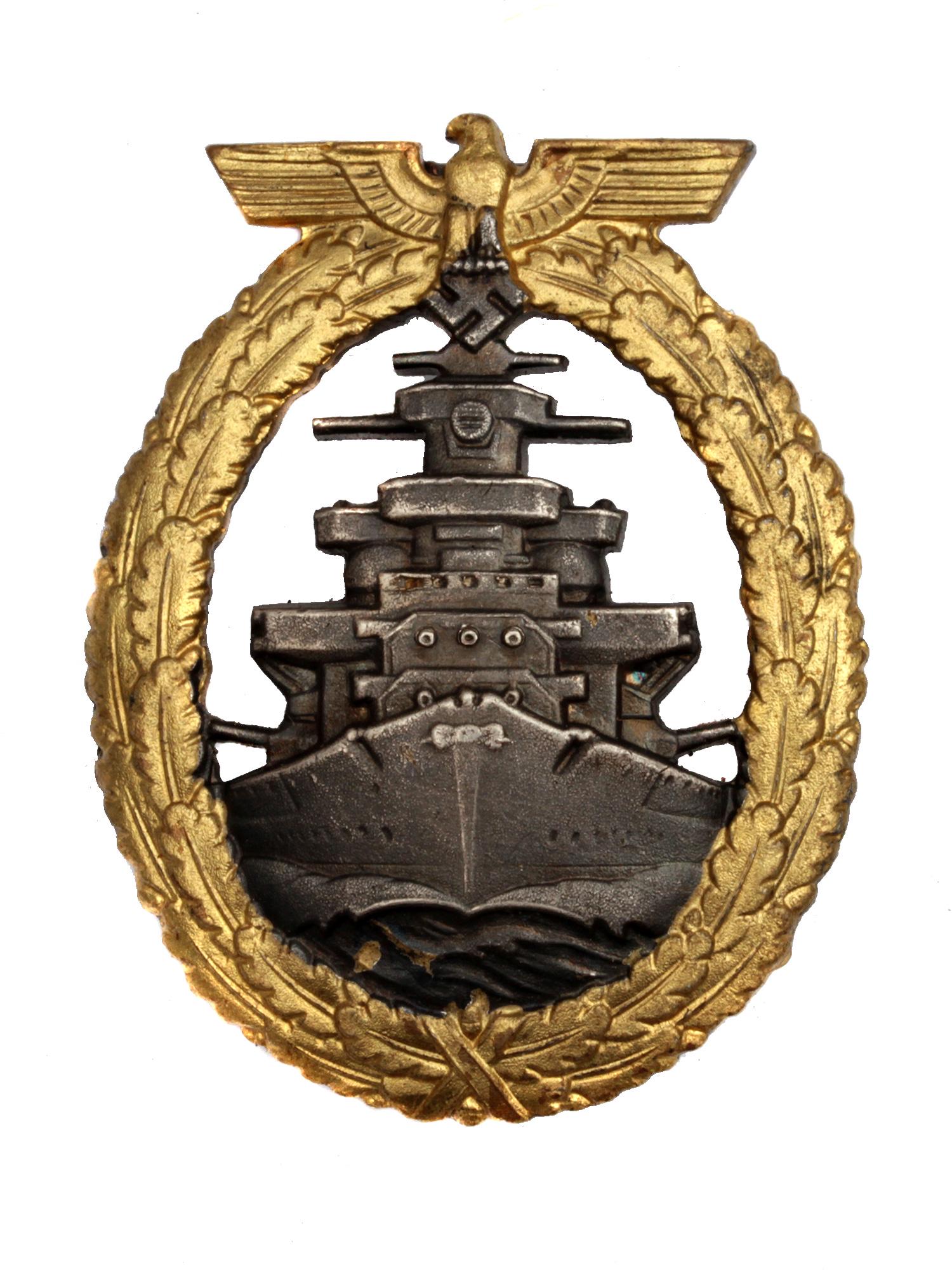 A GERMAN WW2 KRIEGSMARINE HIGH SEAS FLEET BADGE (1 of 3)