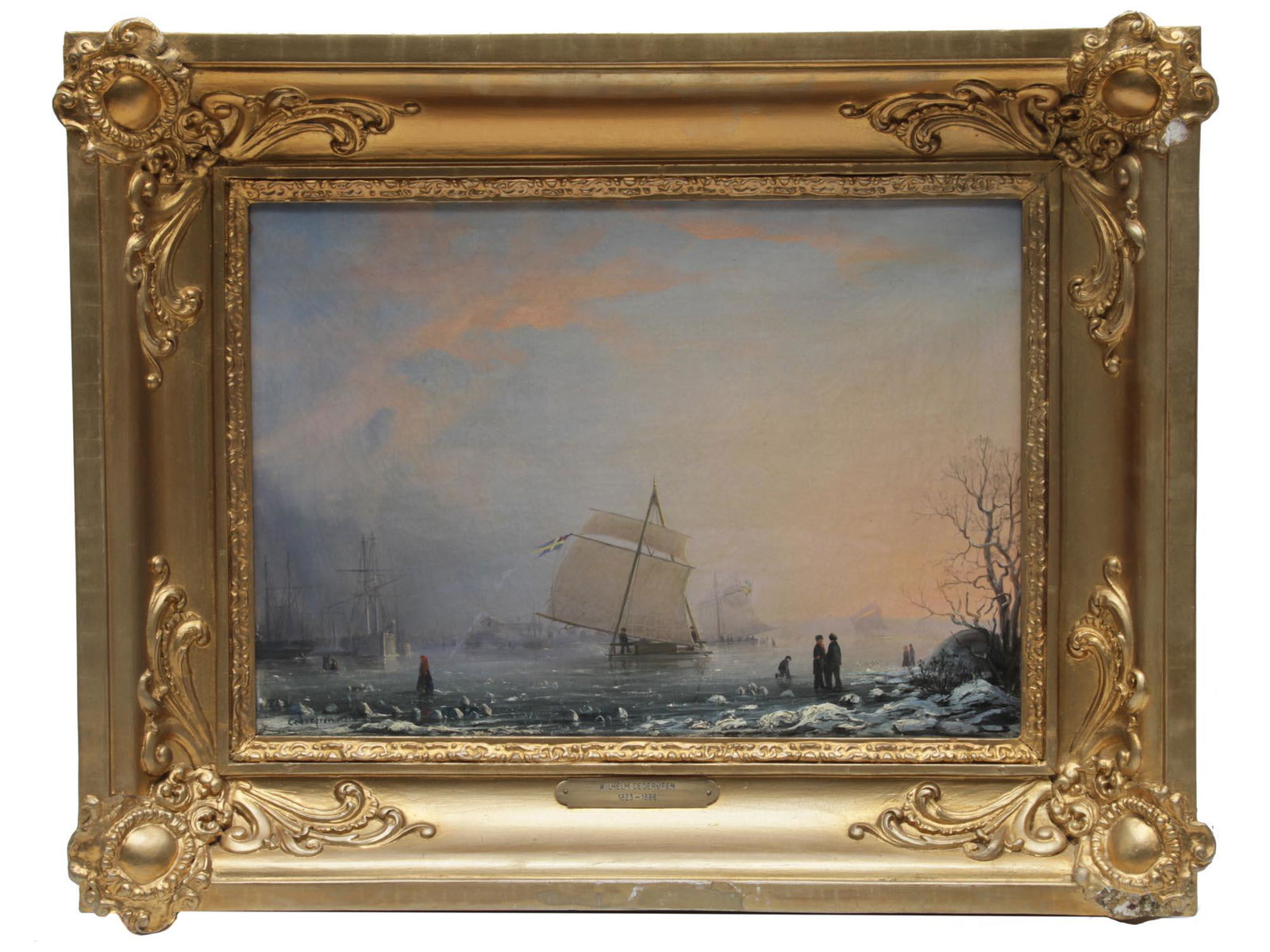 SWEDEN OIL PAINTING ON PANEL BY WILHELM CEDERGREN (1 of 5)