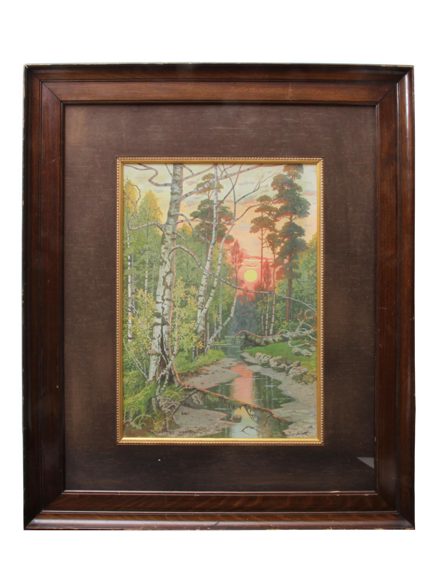 RUSSIAN WATERCOLOR PAINTING BY JULIUS VON KLEVER (1 of 6)