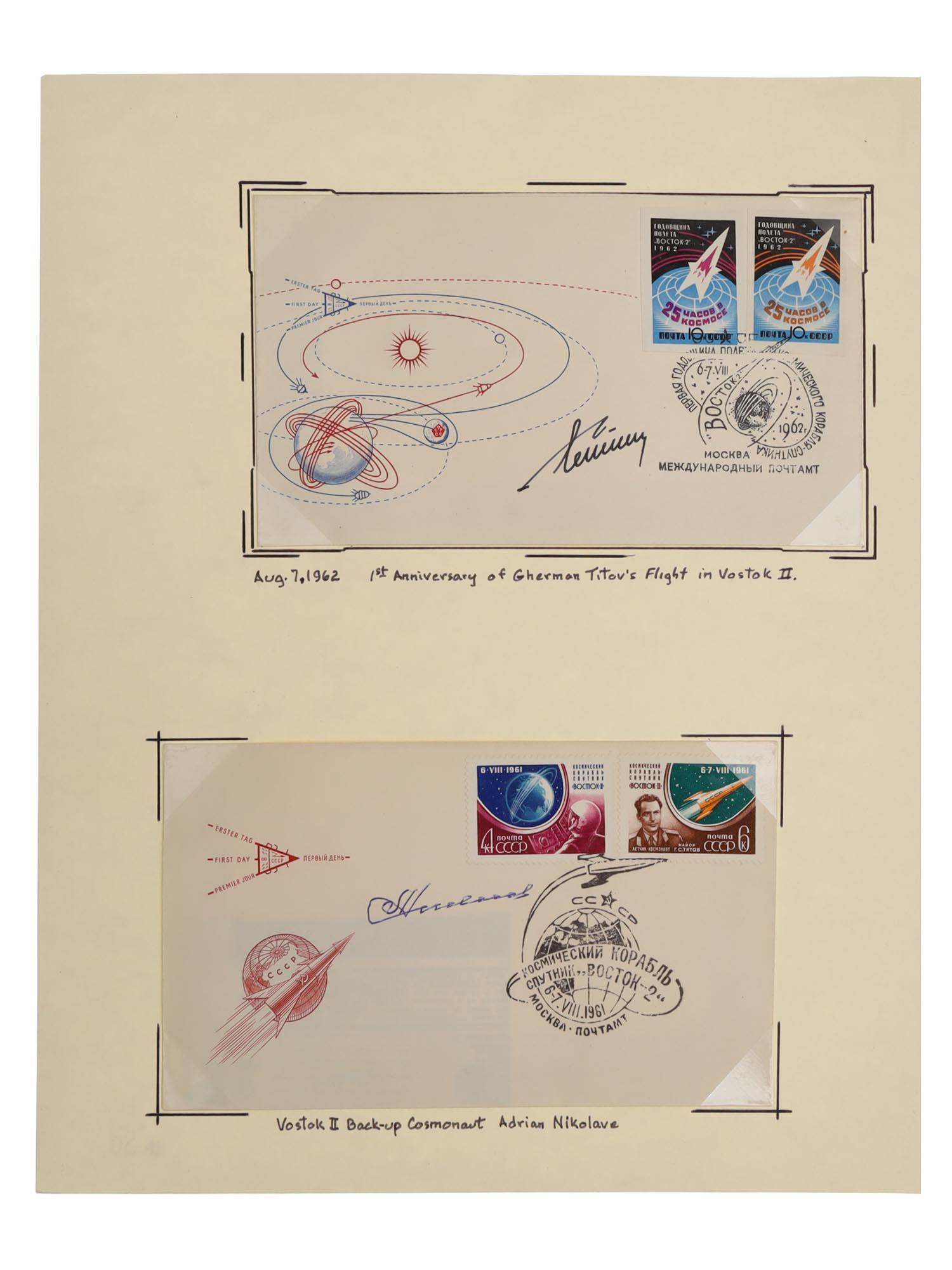 RUSSIAN SOVIET SPACE SET TWO SIGNED COVERS VOSTOK (1 of 3)