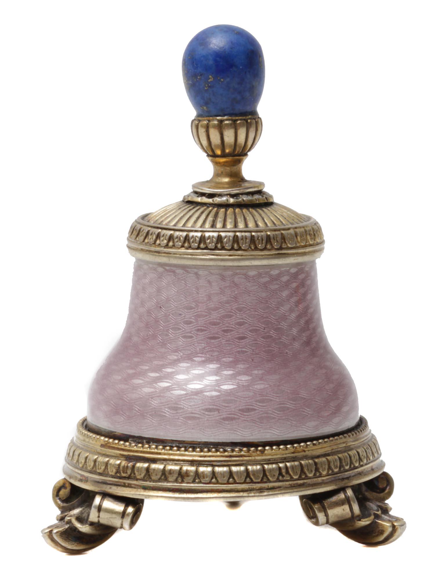 A RUSSIAN 88 SILVER AND ENAMEL GLUE BOTTLE (1 of 6)