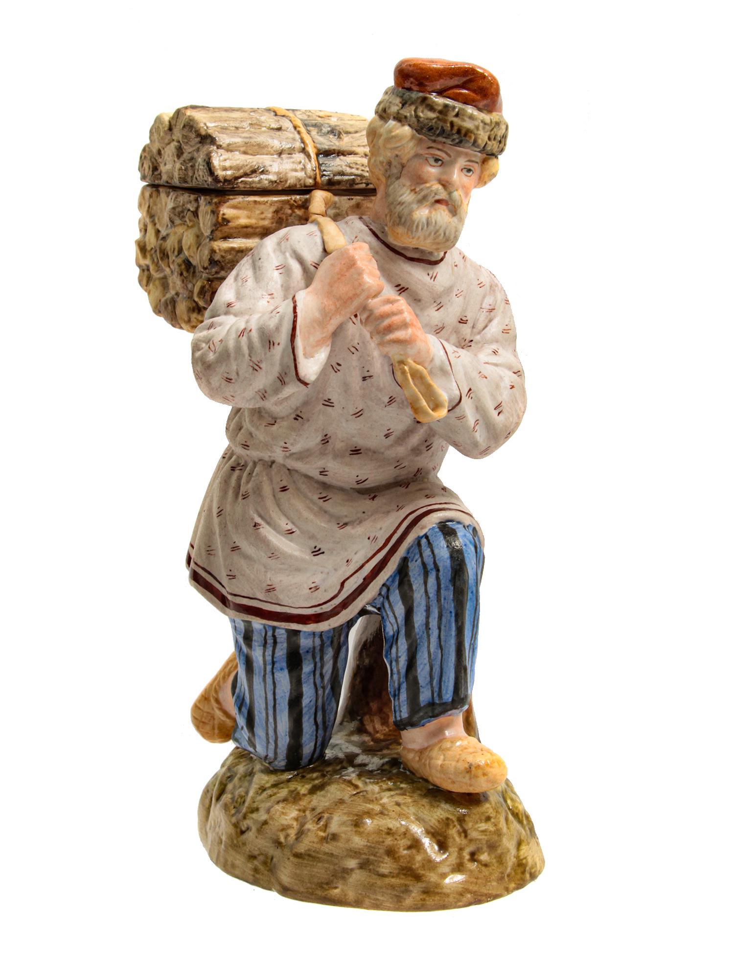A RUSSIAN GARDNER PORCELAIN FIGURINE LATE 19TH C (1 of 6)
