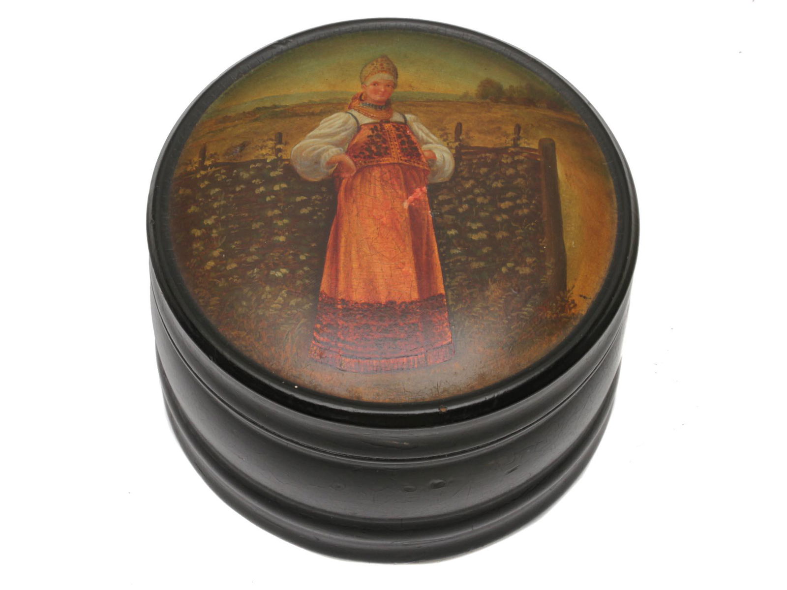 AN ANTIQUE RUSSIAN LACQUER BOX BY VISHNYAKOV (1 of 6)