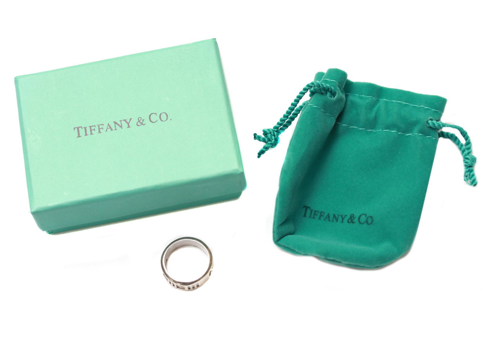 A TIFFANY & CO SILVER ATLAS COLLECTION RARE RING (1 of 5)