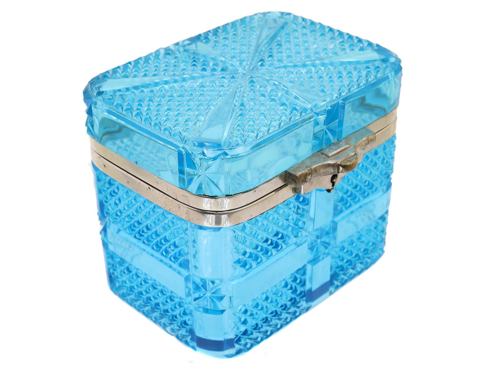 A RUSSIAN IMPERIAL CUT-GLASS TEA CADDY BOX 1908 (1 of 6)