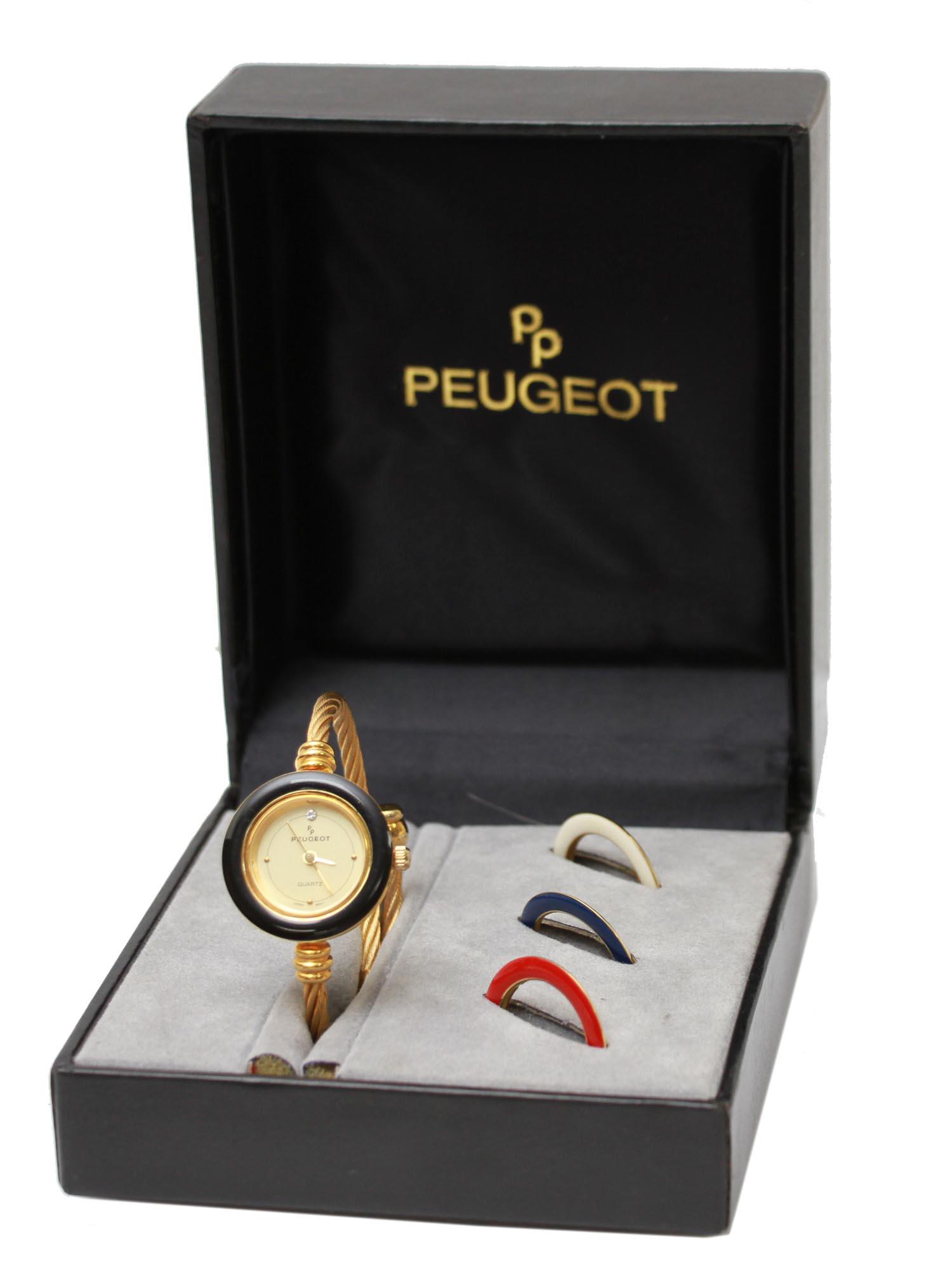 A VINTAGE PEUGEOT WRIST WATCH WITH ORIGINAL BOX (1 of 12)