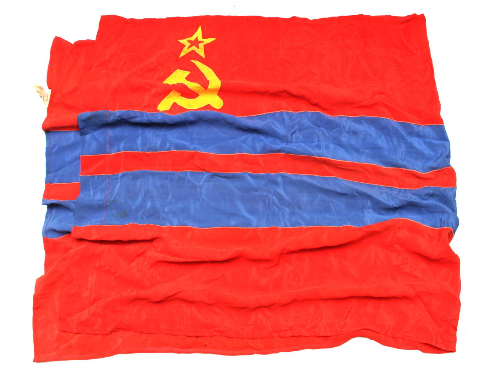 VINTAGE TURKMEN SOVIET SOCIALIST REPUBLIC FLAG (1 of 3)