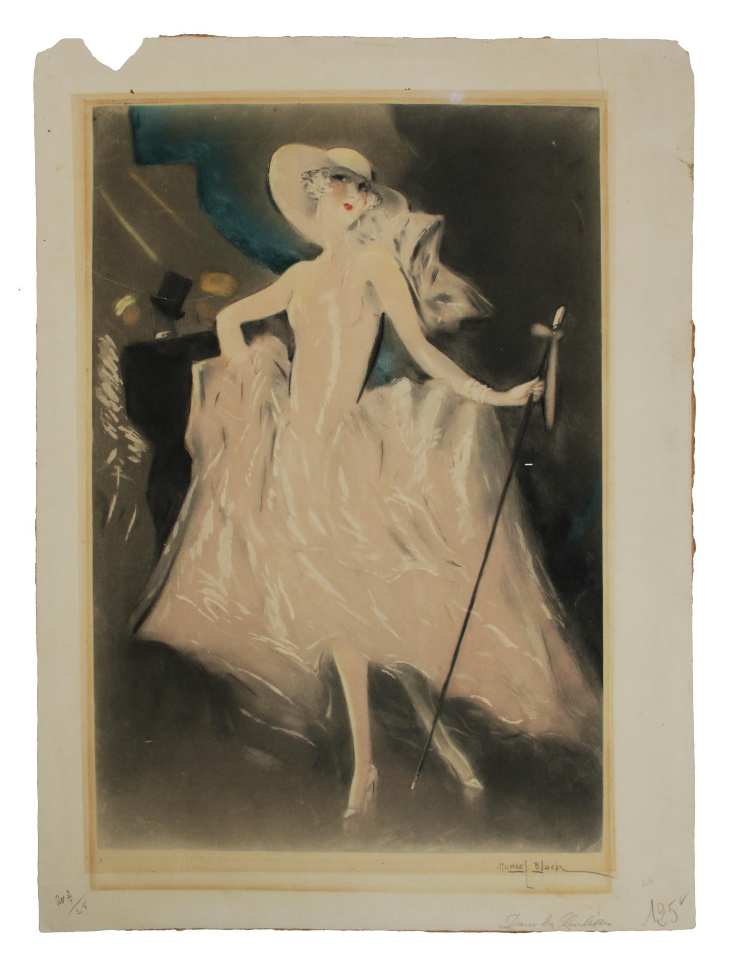 AN ORIGINAL ART DECO ETCHING BY MARCEL BLOCH 1930 (1 of 7)