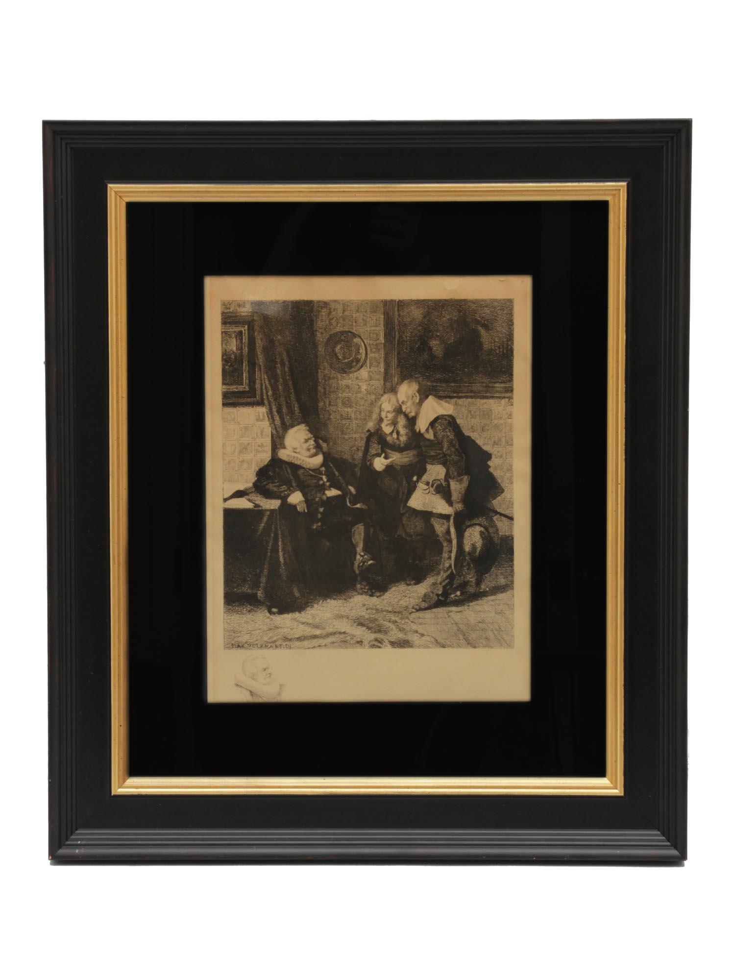 AN ORIGINAL MAX VOLKHART LIMITED EDITION ETCHING (1 of 4)