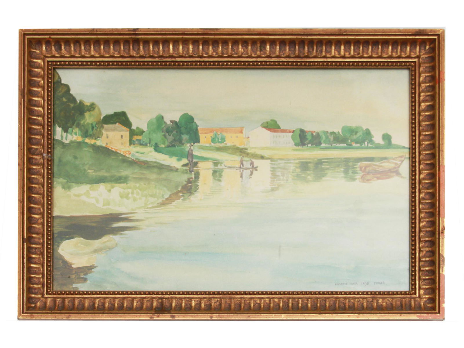 A RUSSIAN WATERCOLOR PAINTING BY ALBERT BENOIS (1 of 7)