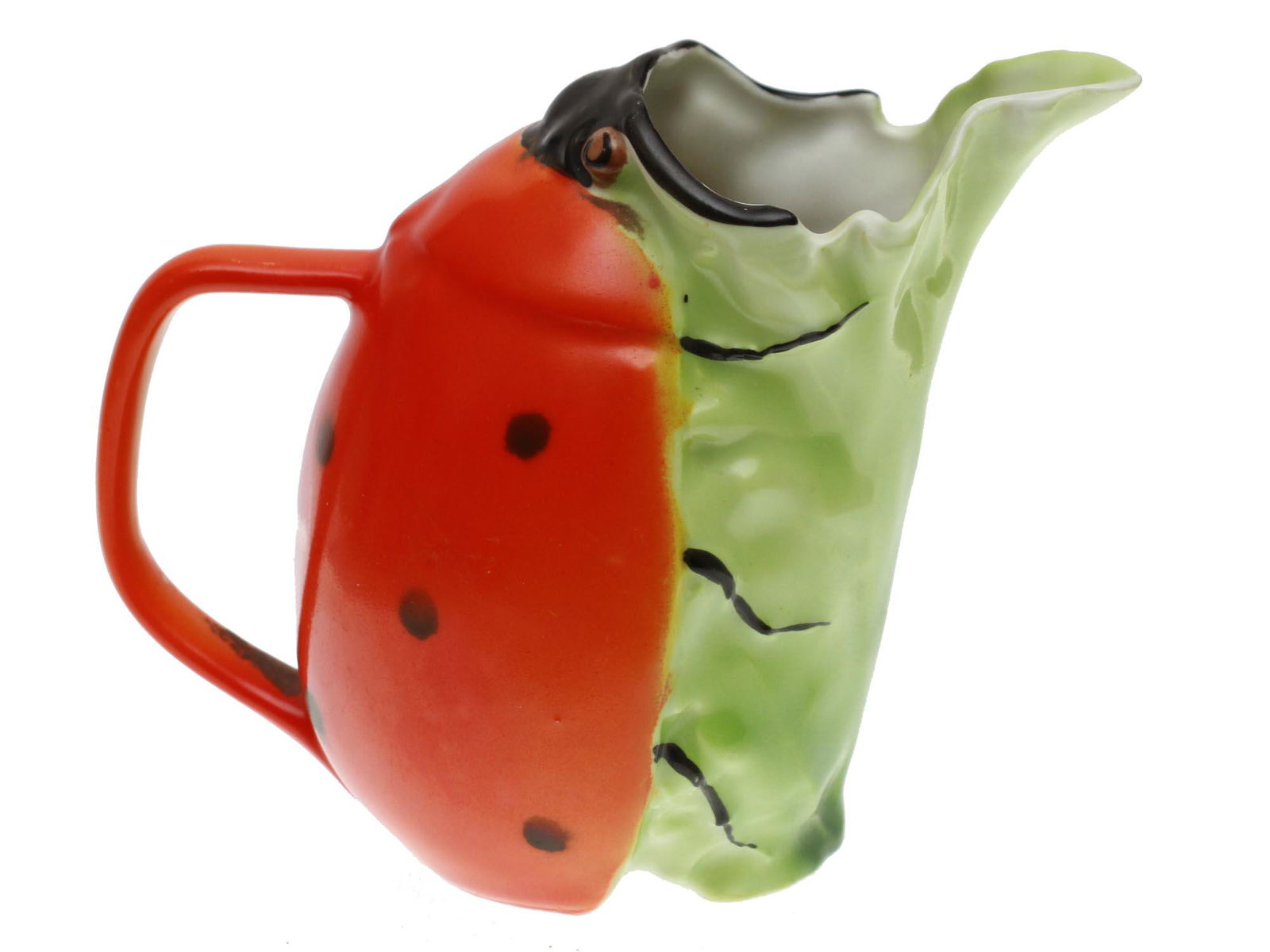 A VINTAGE ROYAL BAYREUTH PORCELAIN LADYBUG CREAMER (1 of 5)