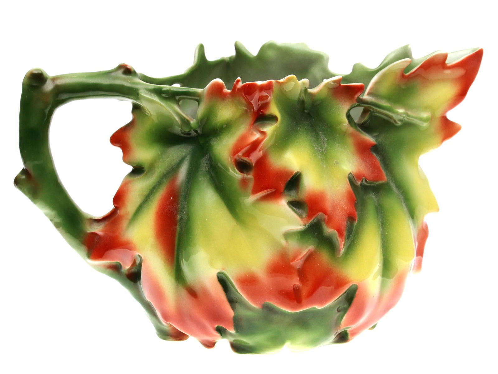 A ROYAL BAYREUTH PORCELAIN MAPLE LEAF WATER PITCHER (1 of 6)