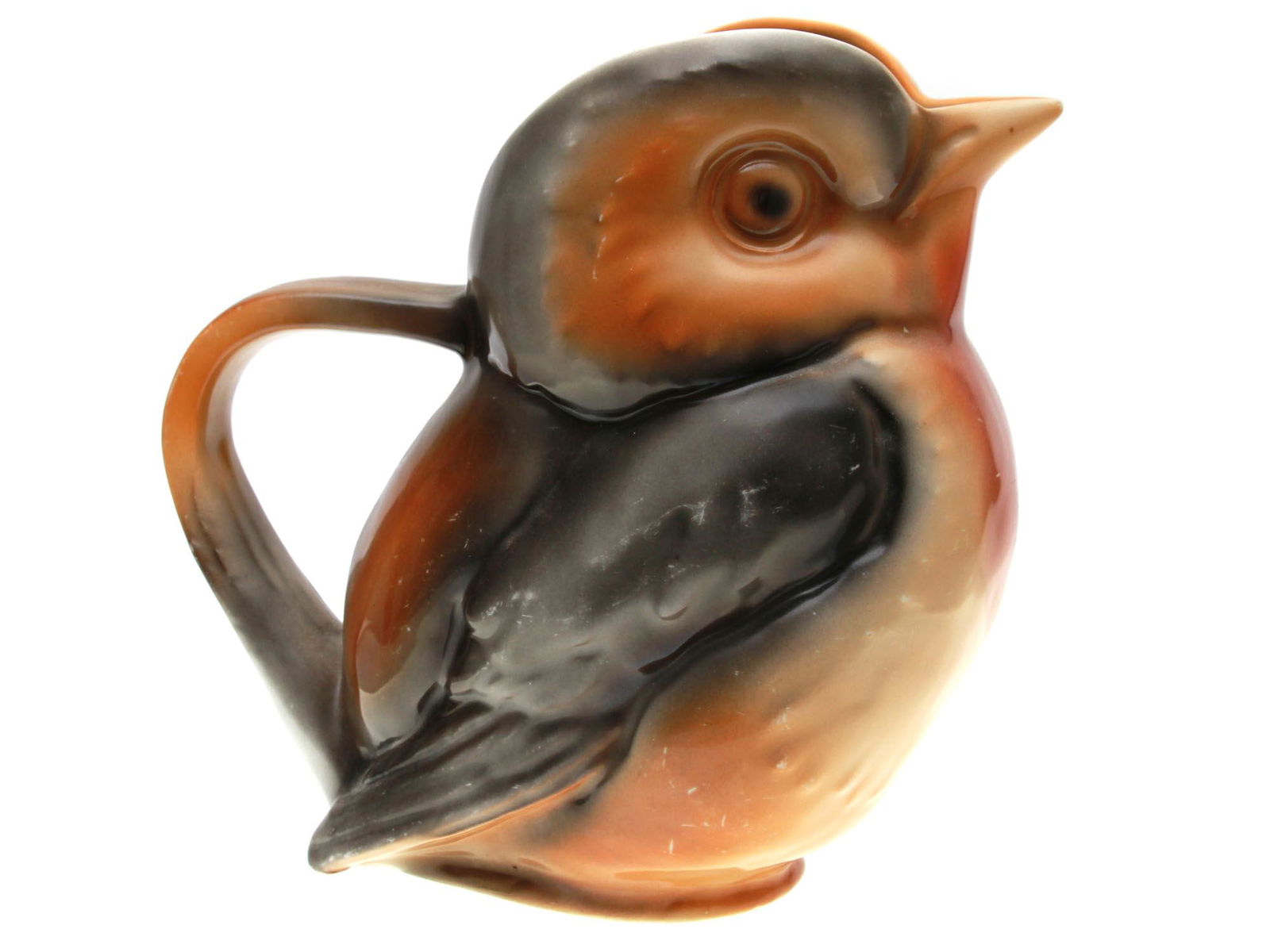 A ROYAL BAYREUTH PORCELAIN ROBIN WATER PITCHER (1 of 5)