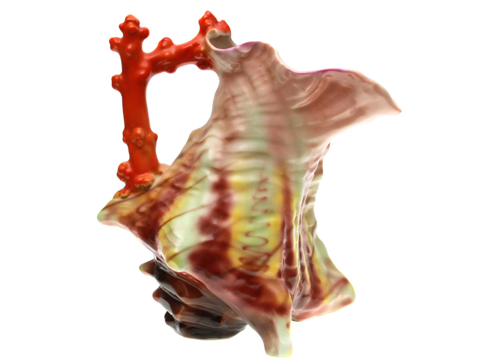 A BAVARIAN ROYAL BAYREUTH PORCELAIN SHELL PITCHER (1 of 7)