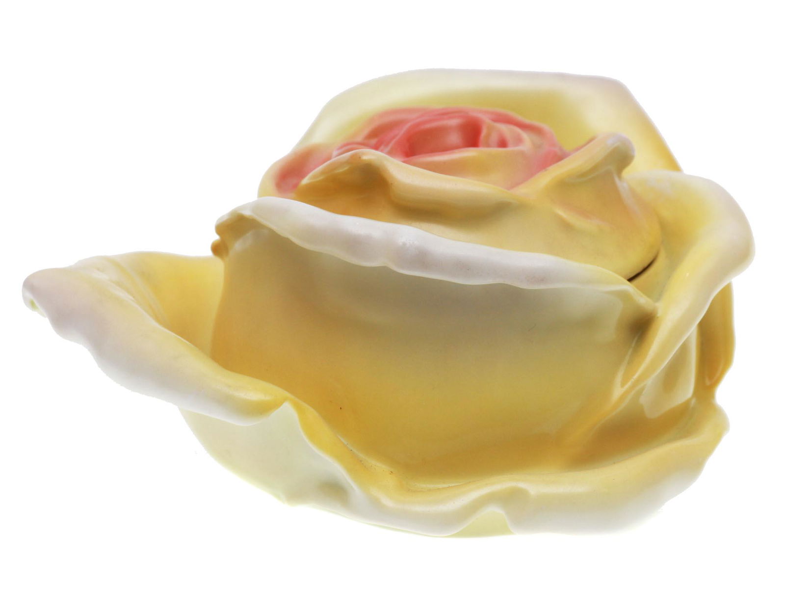 A ROYAL BAYREUTH PORCELAIN ROSE COVERED SUGAR BOX (1 of 6)