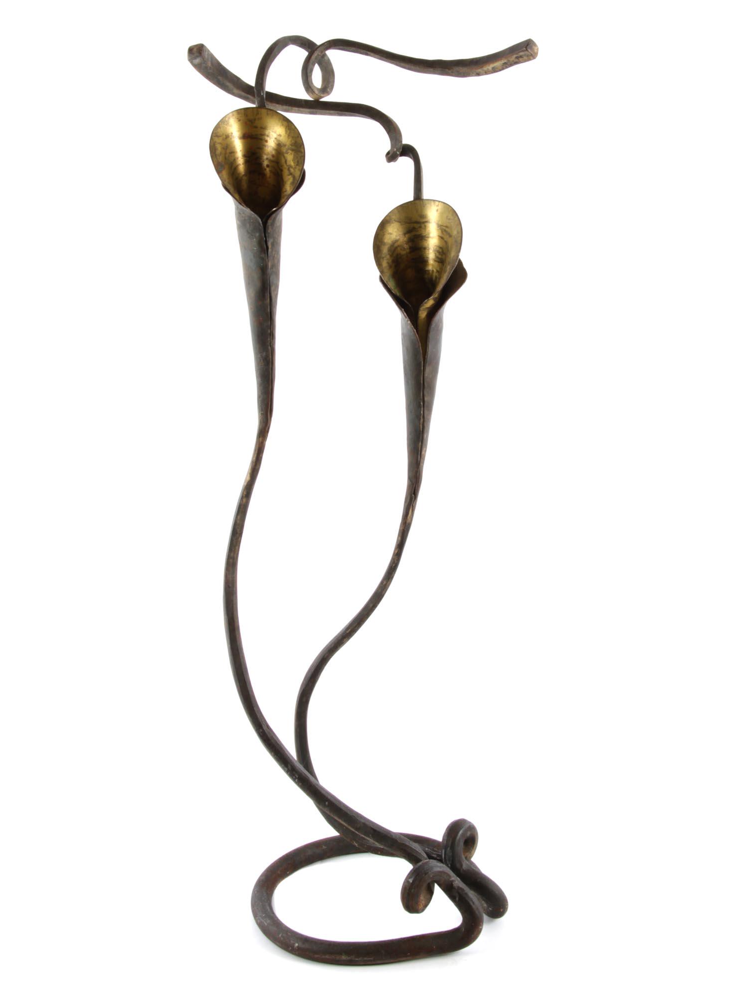 A VINTAGE JACK BRUBAKER CANDLE HOLDER (1 of 6)