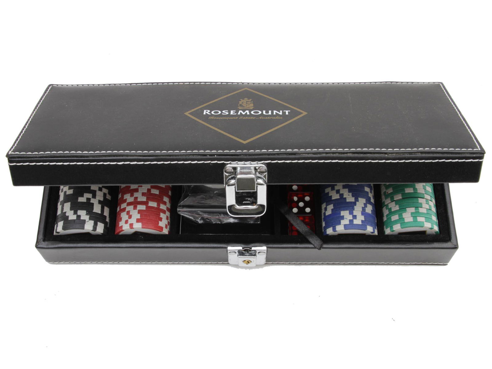 A VINTAGE CUSTOM POKER CHIP SET BY ROSEMOUNT (1 of 5)