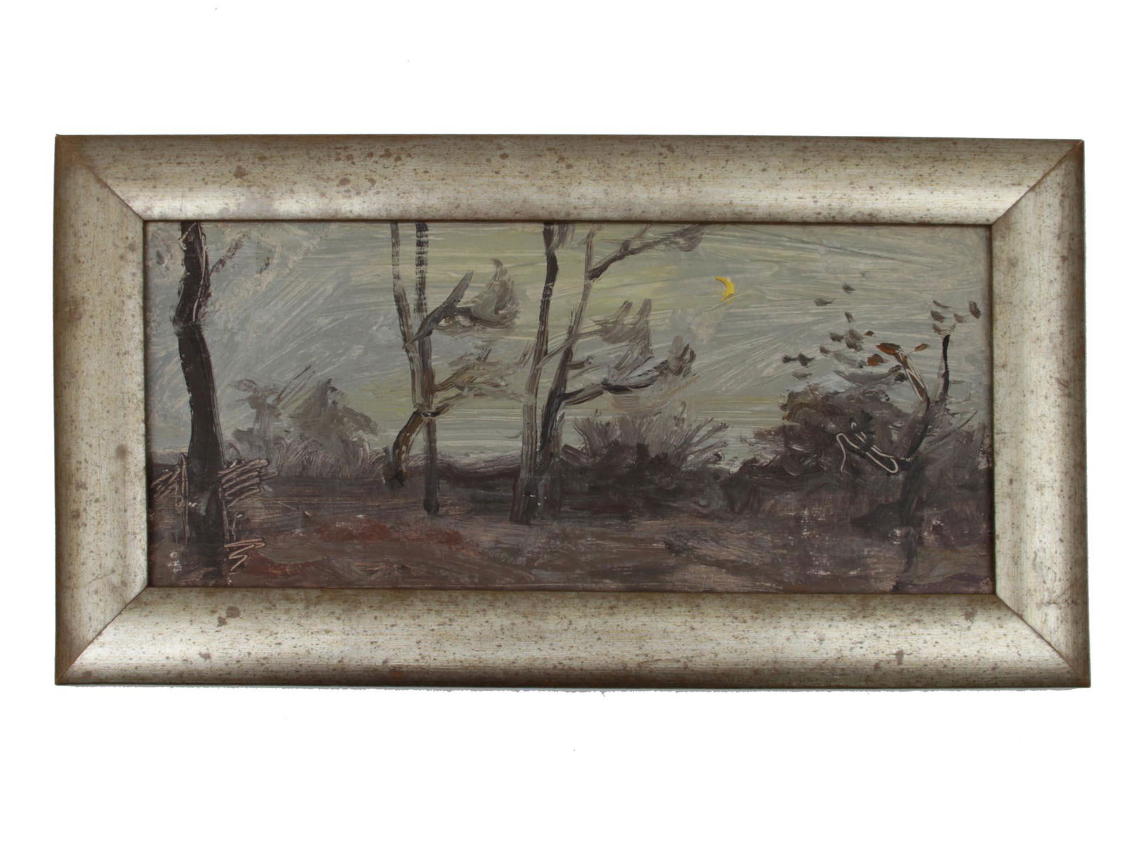 A RUSSIAN OIL PAINTING ON BOARD BY NIKOLAI VOLKOV (1 of 4)