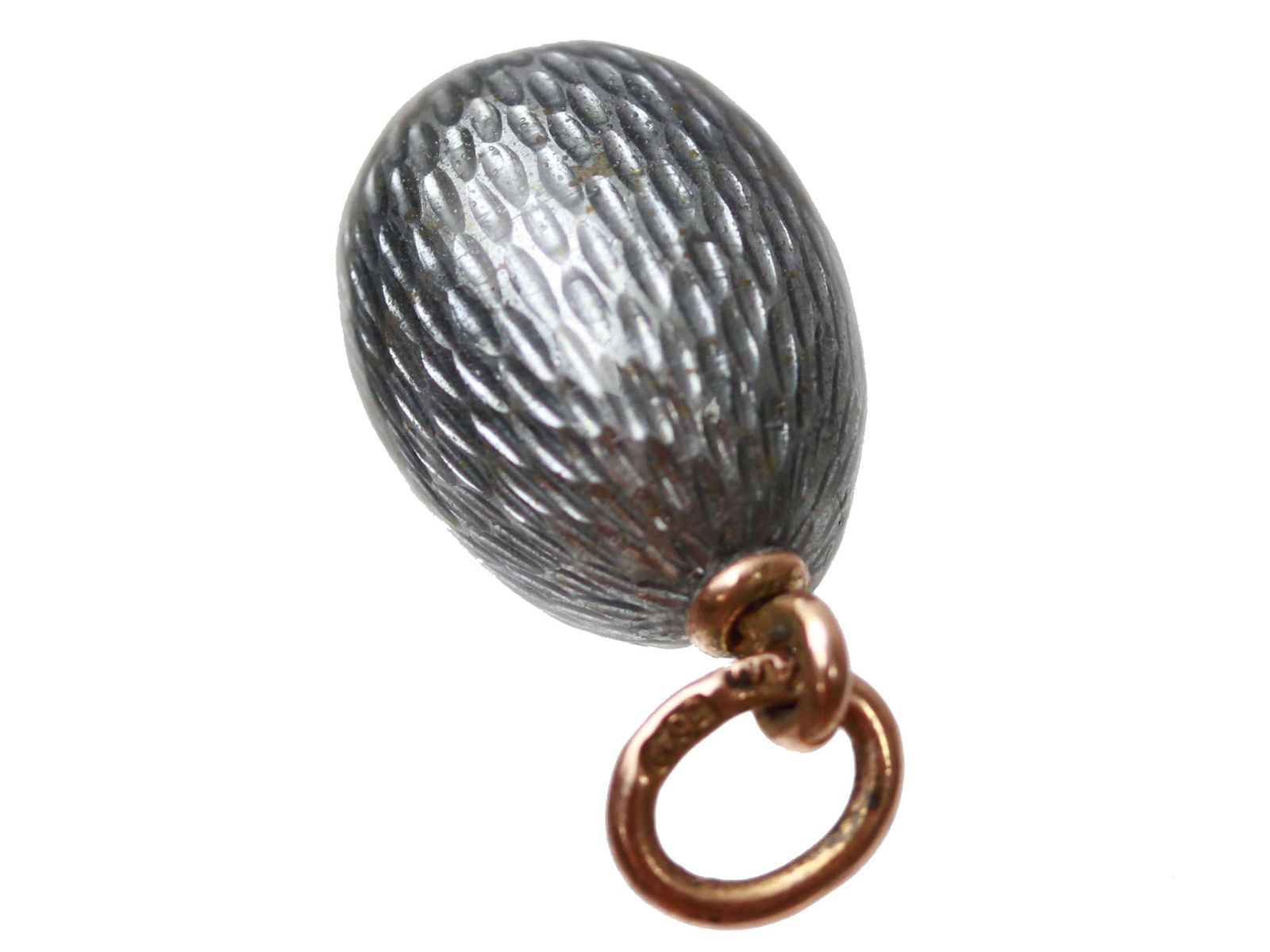 A RUSSIAN 56 GOLD ENAMELED EGG PENDANT (1 of 4)