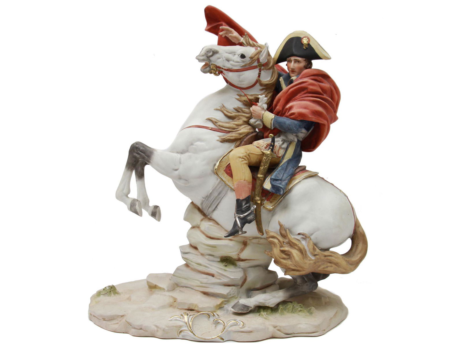 ANTIQUE PUCCI PORCELAIN BISQUE FIGURINE NAPOLEON (1 of 7)
