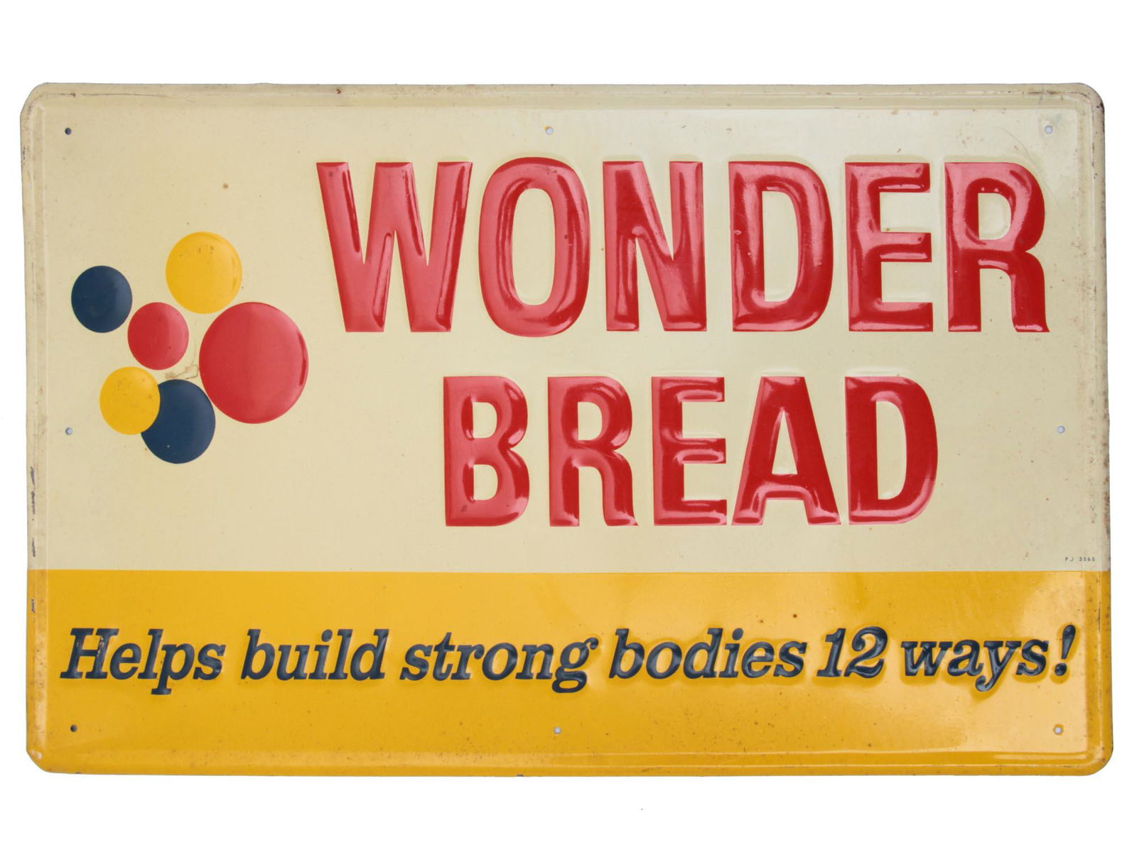 A VINTAGE TIN WONDER BREAD SIGN (1 of 2)