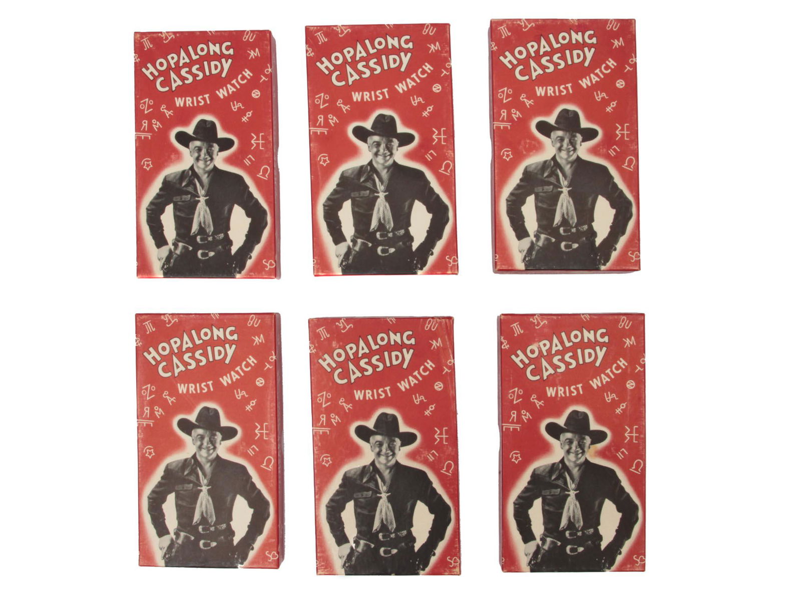 A LOT OF 6 VINTAGE HOPALONG CASSIDY WATCH (1 of 5)