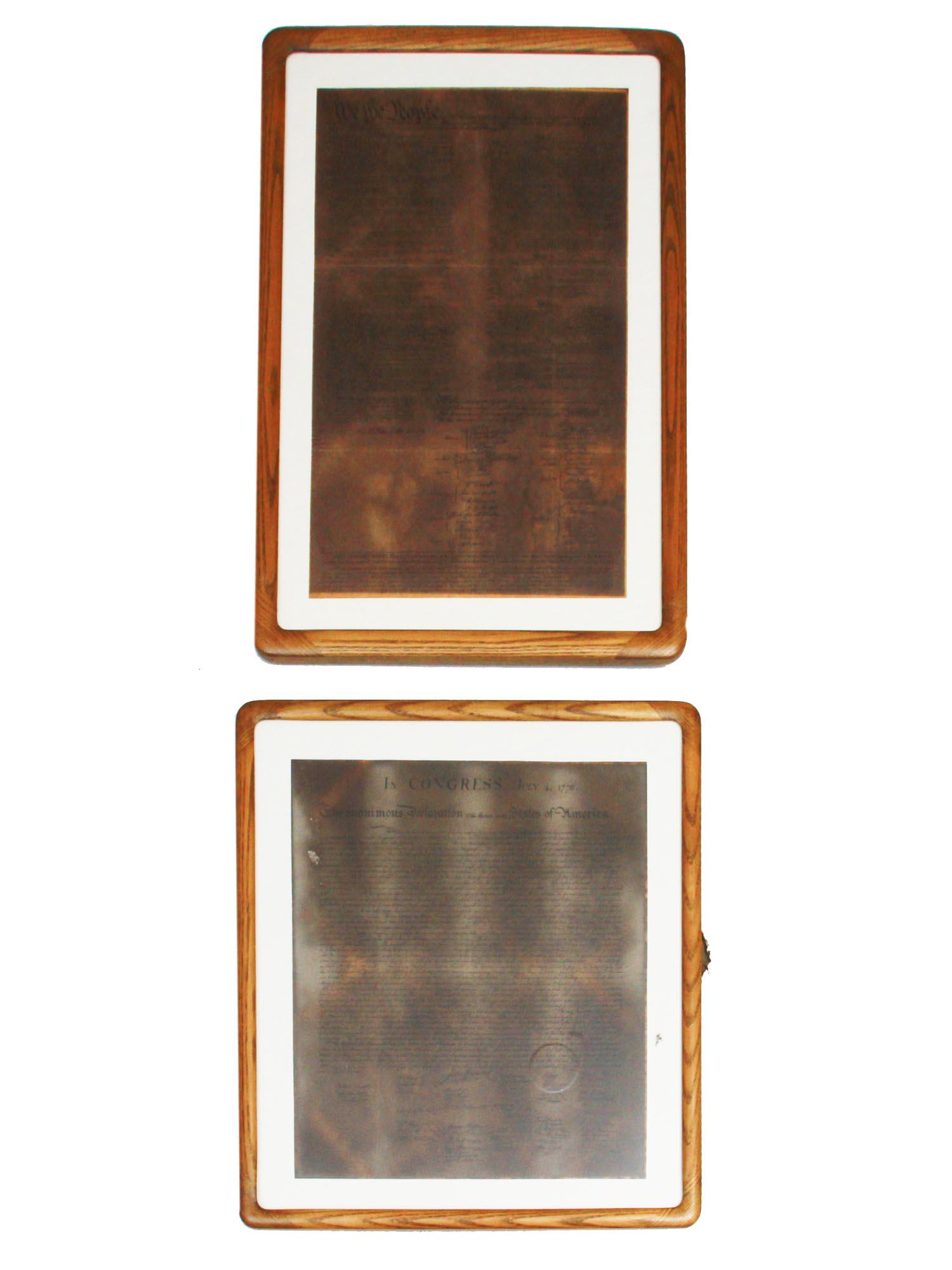 FRAMED DECLARATION OF INDEPENDENCE & CONSTITUTION (1 of 5)