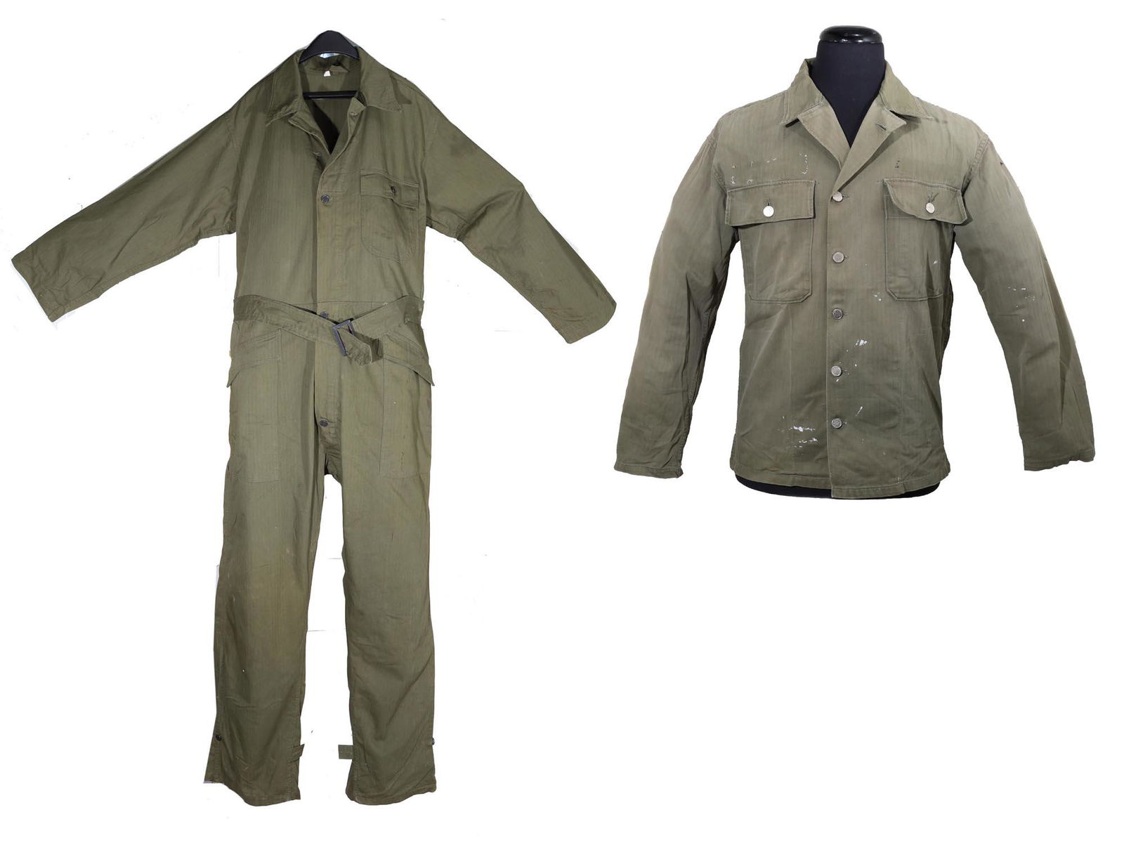 Two Us Army Herringbone Twill Uniforms, Ww2