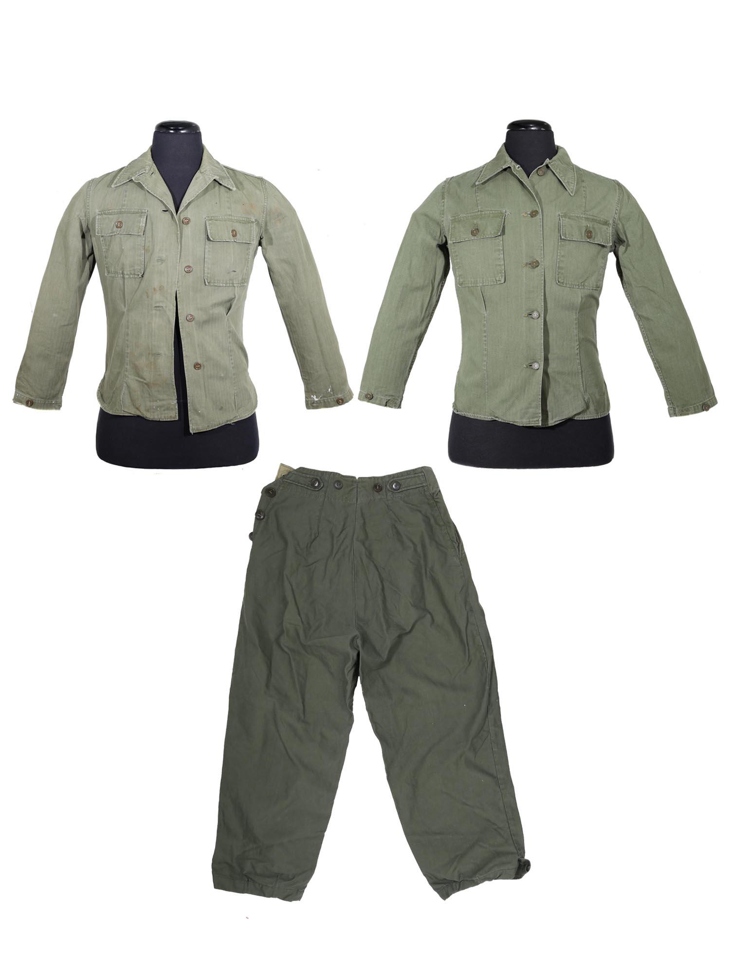 TWO HERRINGBONE TWILL JACKETS AND A PAIR OF PANTS (1 of 14)