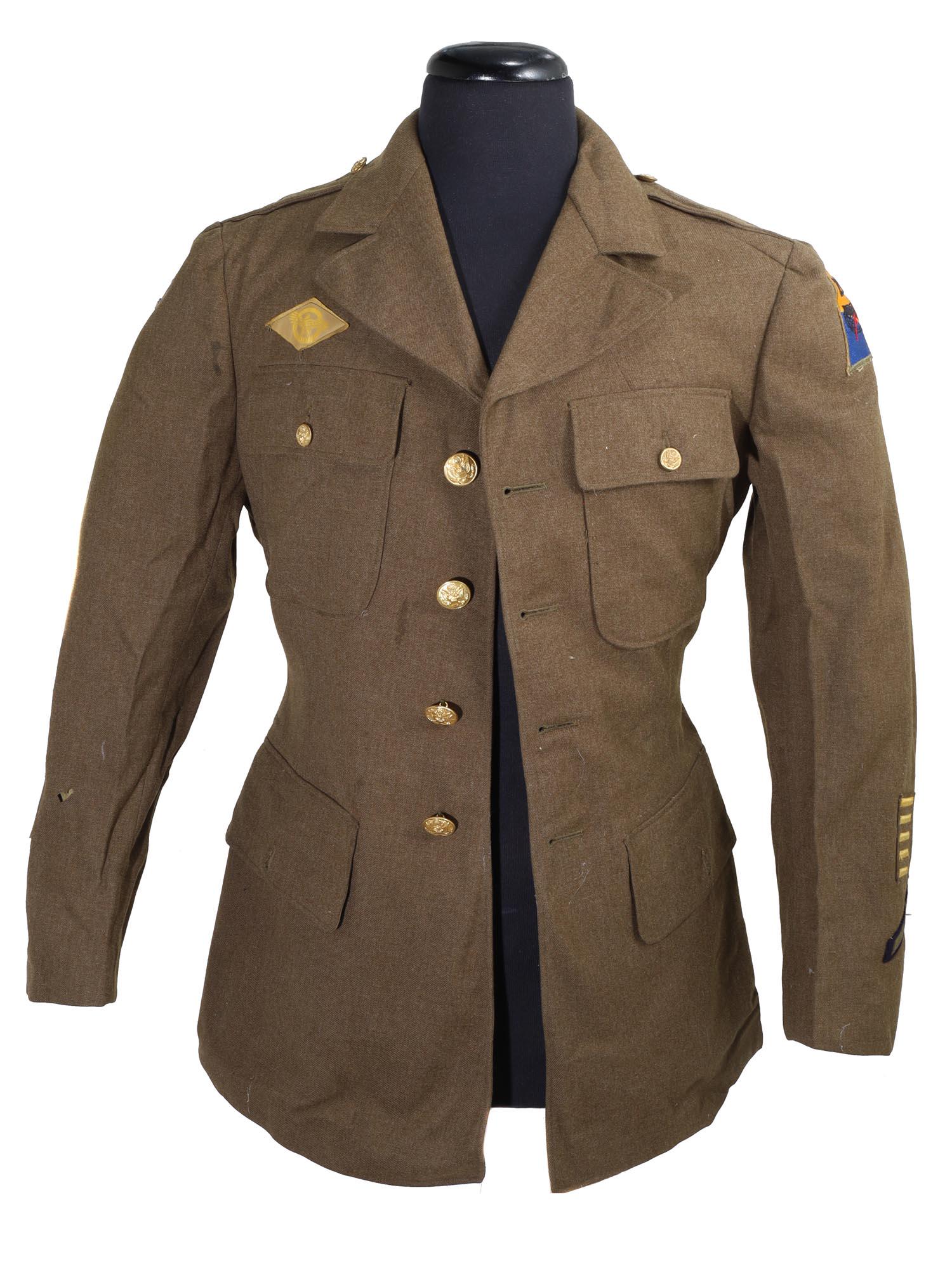 ORIGINAL U.S. WWII ARMY UNIFORM JACKET TUNIC (1 of 6)