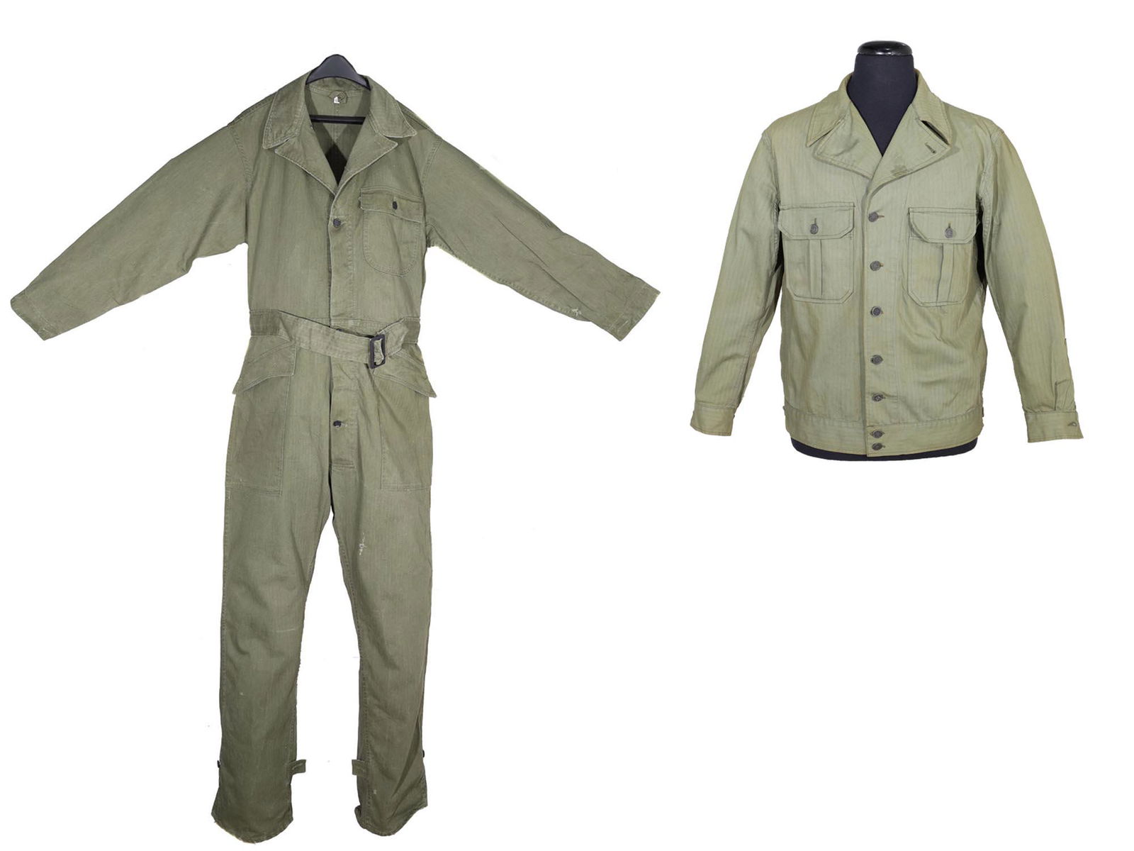 LOT OF 2 WWII US ARMY MILITARY UNIFORMS, WW2 (1 of 11)