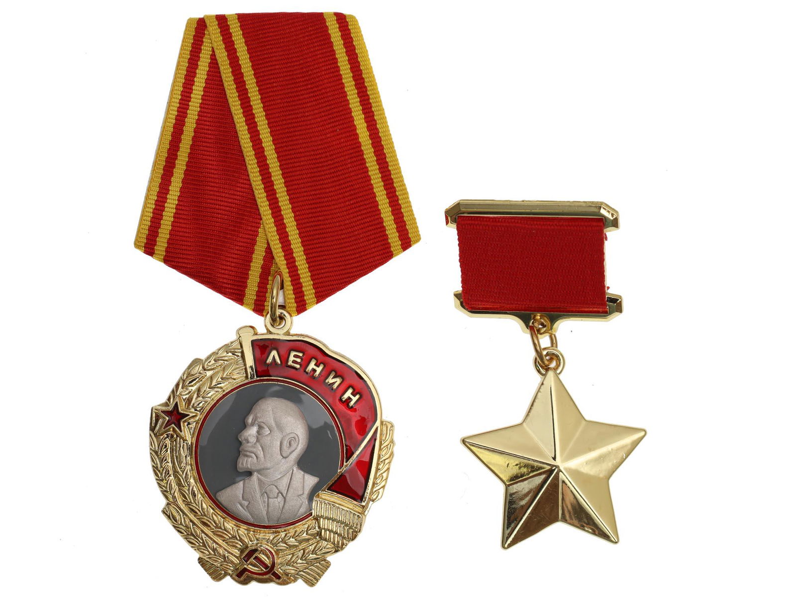 A LOT OF TWO SOVIET RUSSIAN WWII AWARDS (1 of 2)