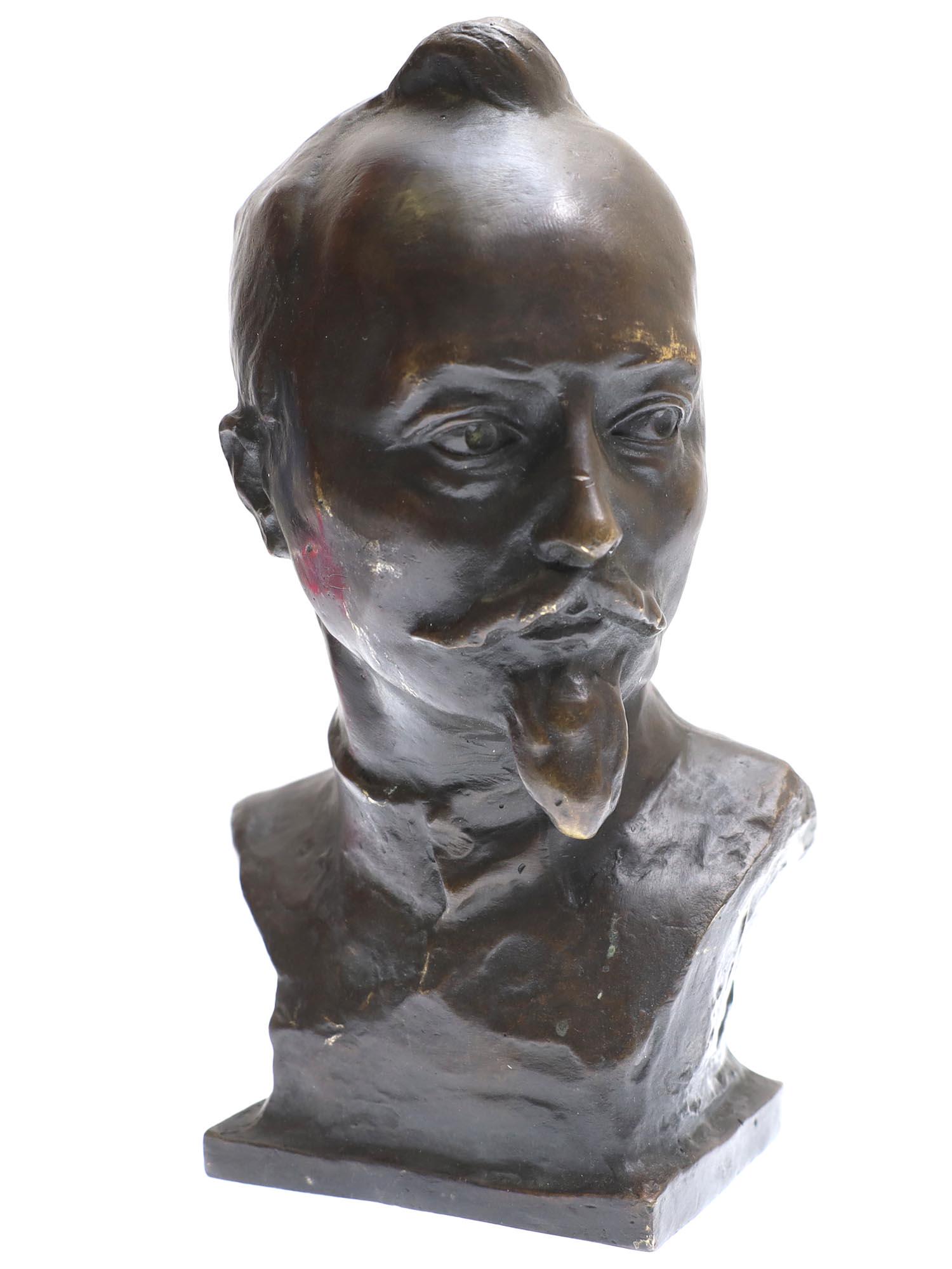 RUSSIAN SOVIET BRONZE BUST DZERZHINSKII BY MURZIN (1 of 3)