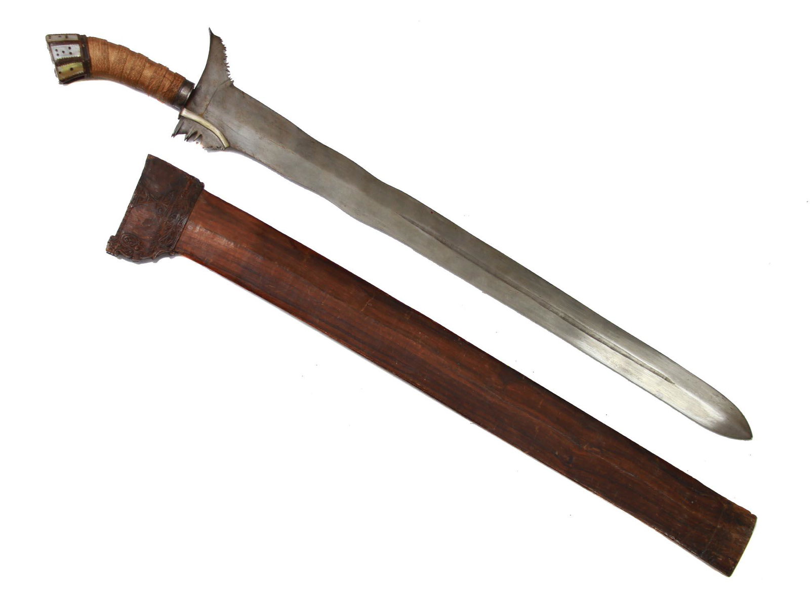 RARE 19TH PHILIPPINE MORO KRIS HAND CARVED SWORD (1 of 11)