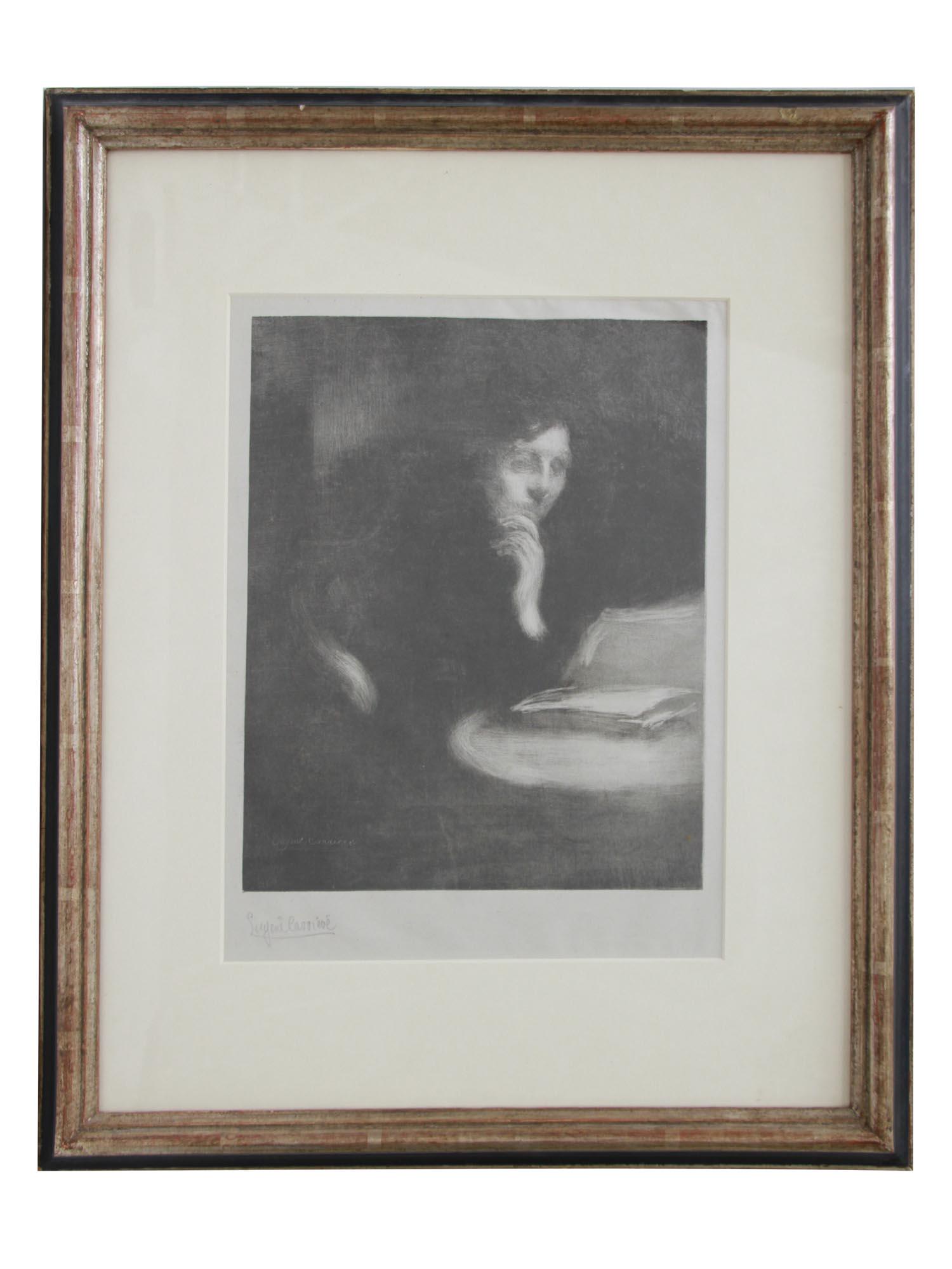 FRENCH LITHOGRAPH LECTURE BY EUGENE CARRIERE (1 of 8)