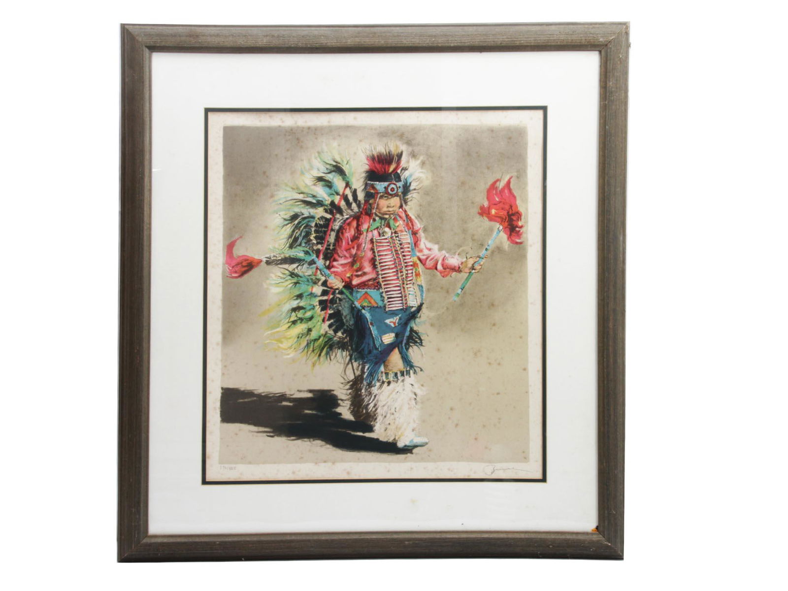 A JOHN A. BRUCE SIGHED COLOR LITHOGRAPH (1 of 4)