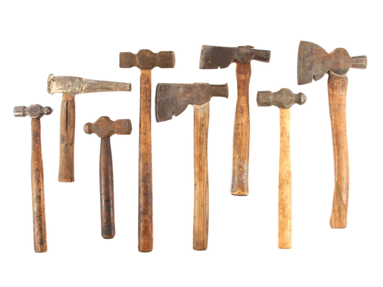 A LOT OF 8 VINTAGE AXES AND HAMMERS RED DIAMOND (1 of 3)