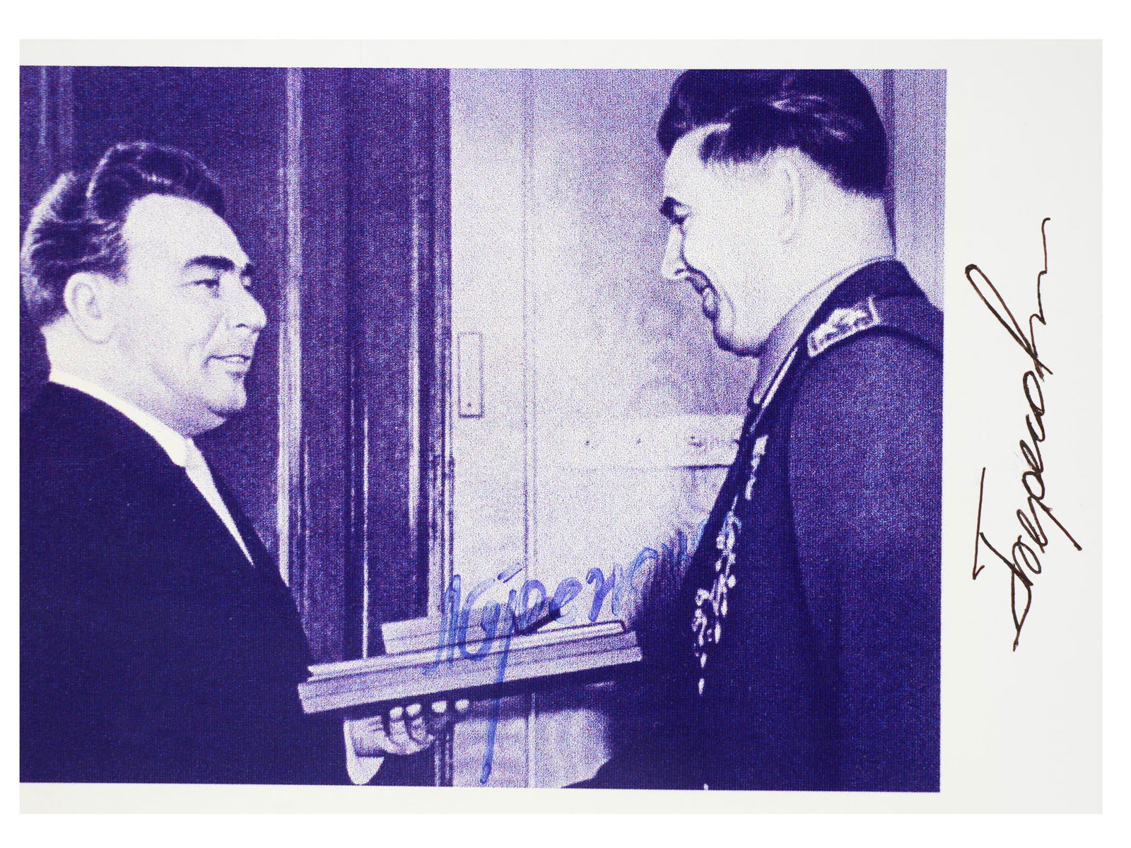 SOVIET PHOTO SIGNED BY ASTRONAUT GEORGY BEREGOVOY (1 of 4)