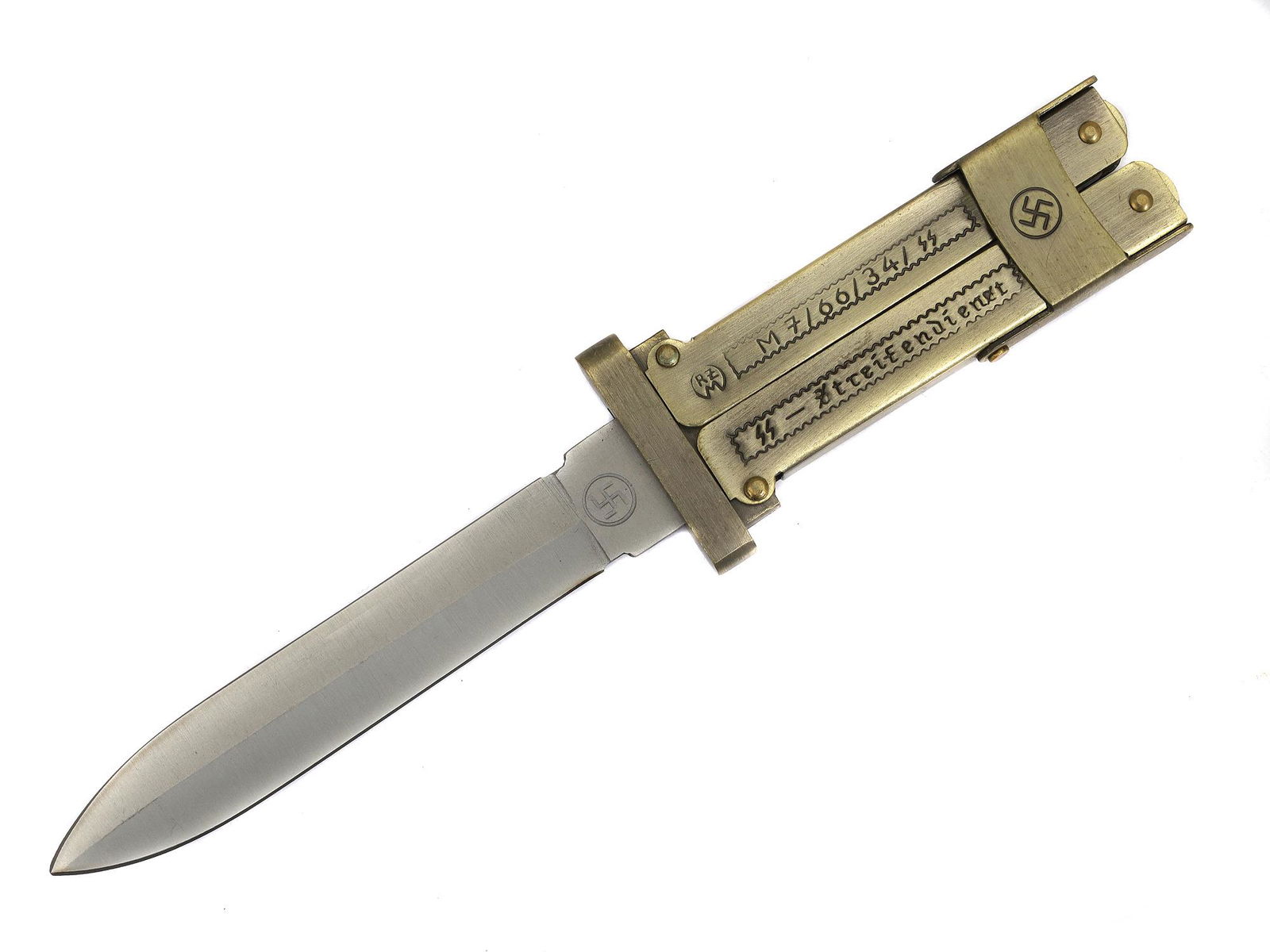 WWII GERMAN WAFFEN SS PARATROOPER FOLDING KNIFE Jul 31, 2021