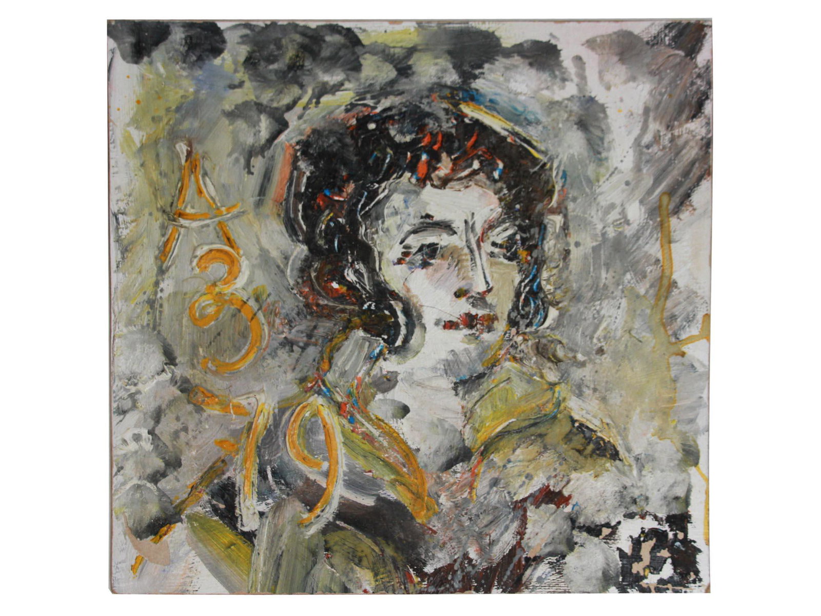 RUSSIAN OIL PAINTING PUSHKIN BY ANATOLY ZVEREV (1 of 4)