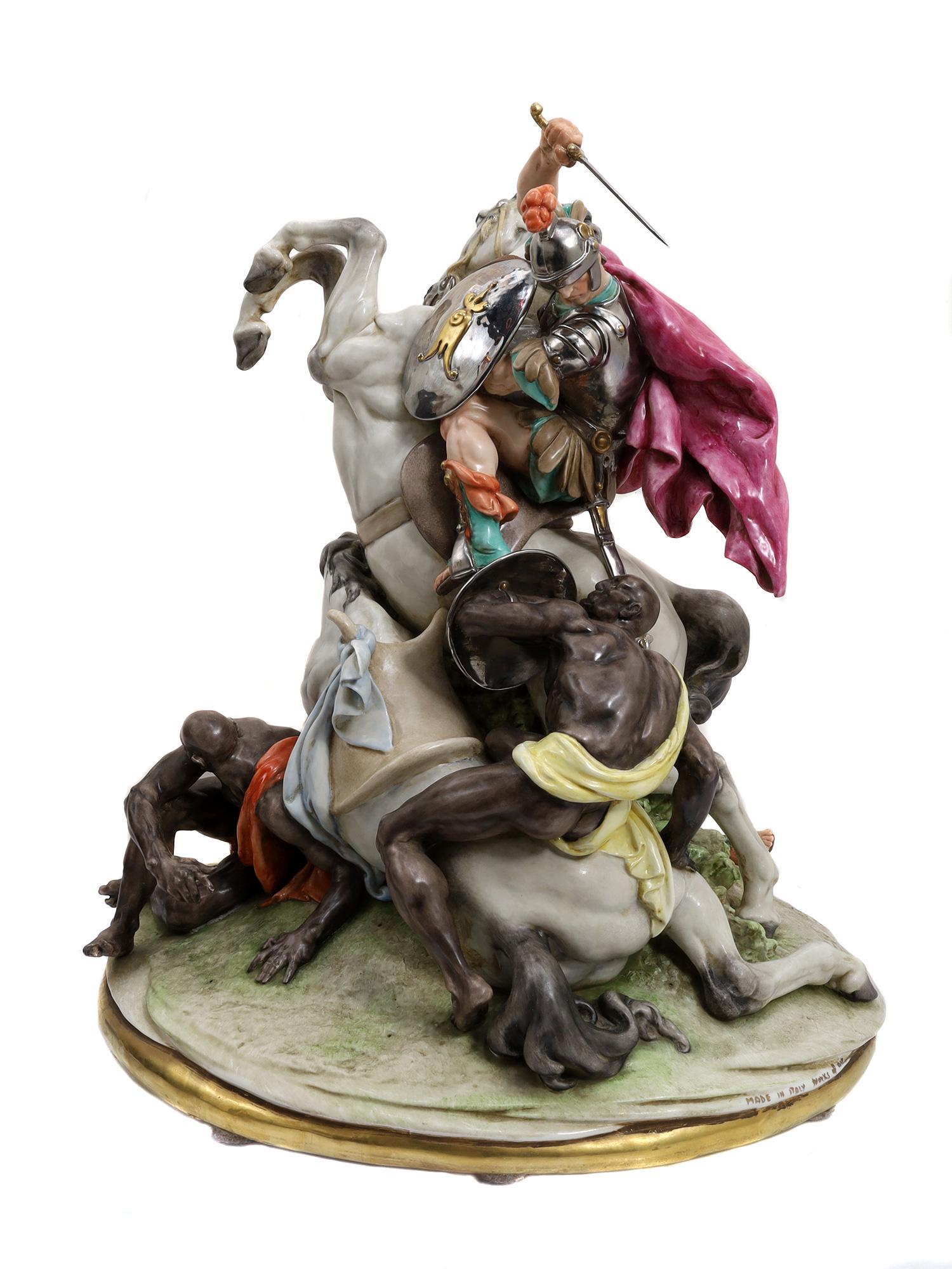 A CAPODIMONTE GIUSEPPE CAPPE PORCELAIN GROUPING (1 of 5)