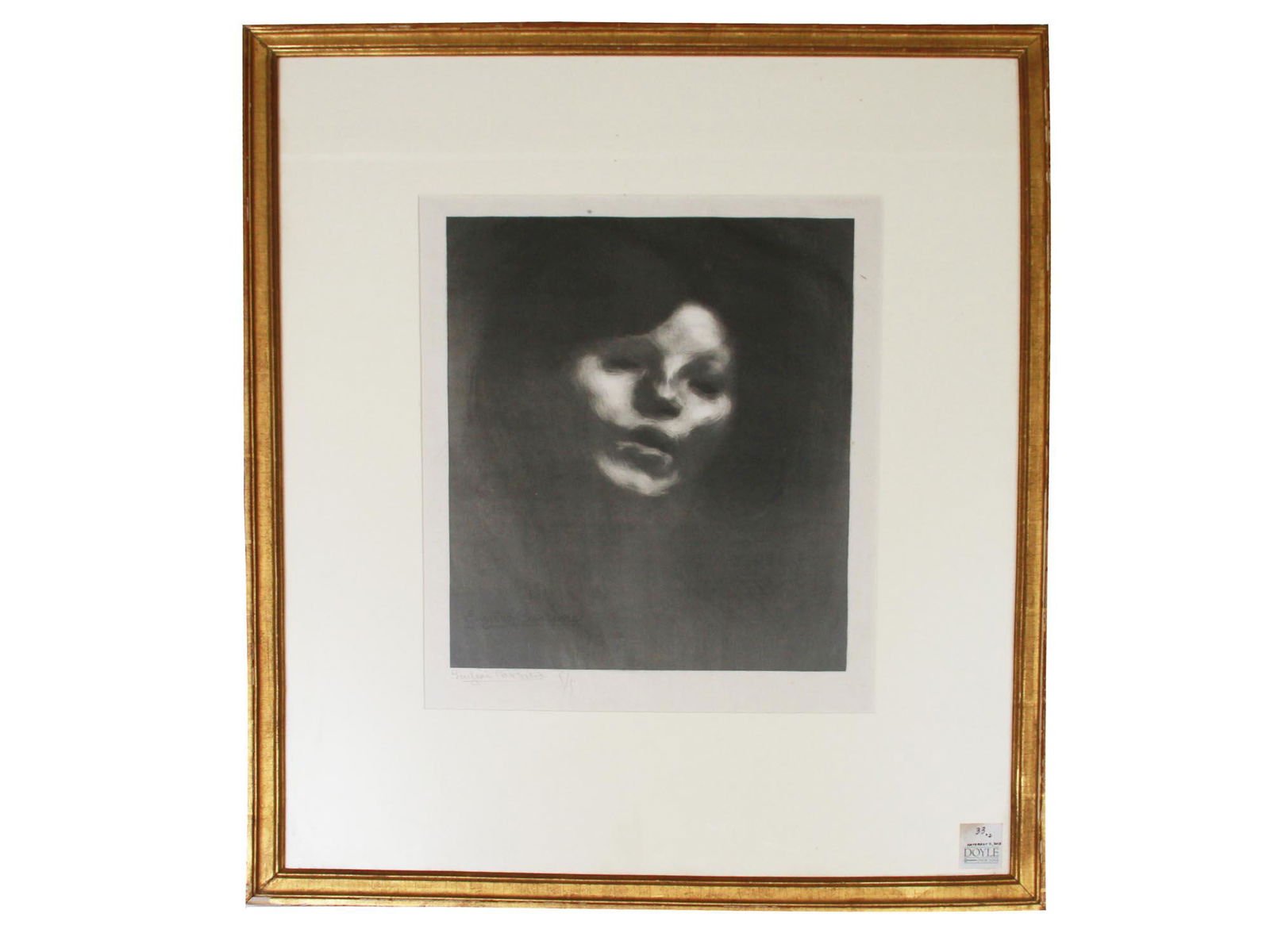 FRENCH LITHOGRAPH PORTRAIT BY EUGENE CARRIERE (1 of 7)