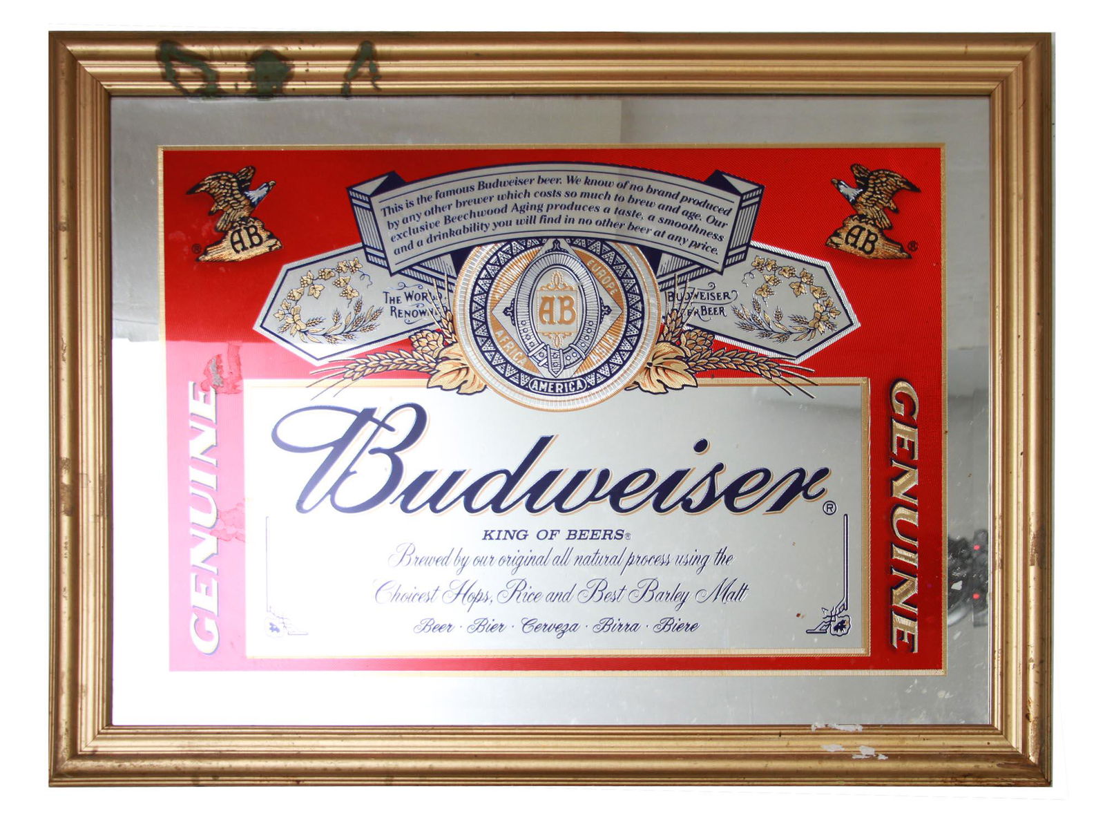 VINTAGE BUDWEISER BEER LABEL ADVERTISEMENT PLATE (1 of 7)