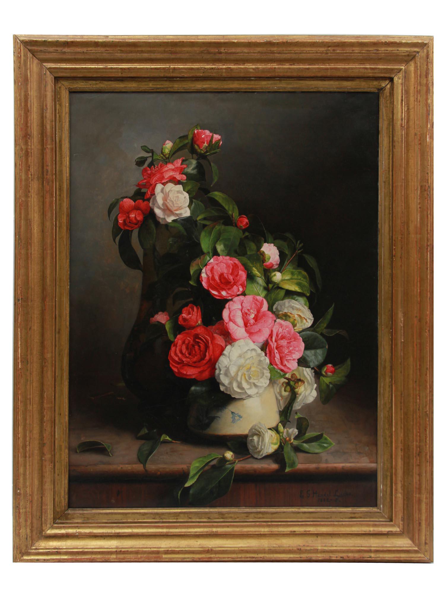 AN OIL ON CANVAS STILL LIFE BY E.G. HANDEL LUCAS (1 of 10)