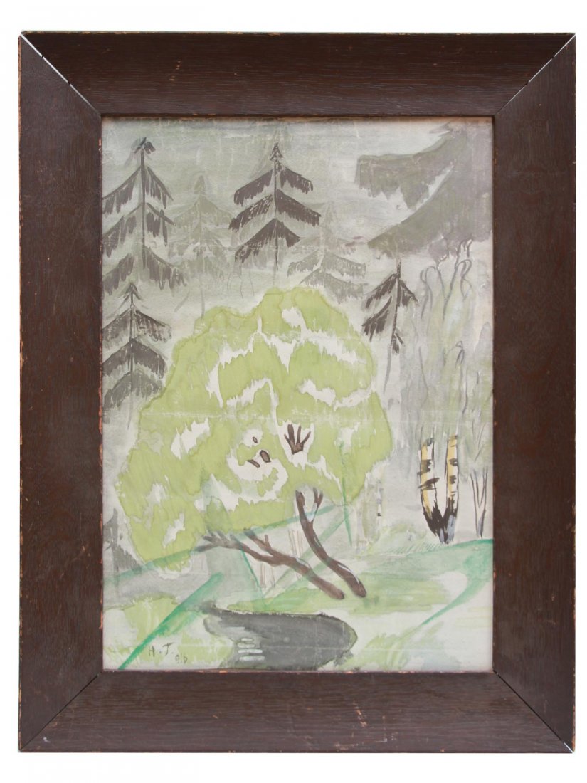 RUSSIAN WATERCOLOR PAINTING BY NATALIA GONCHAROVA (1 of 8)