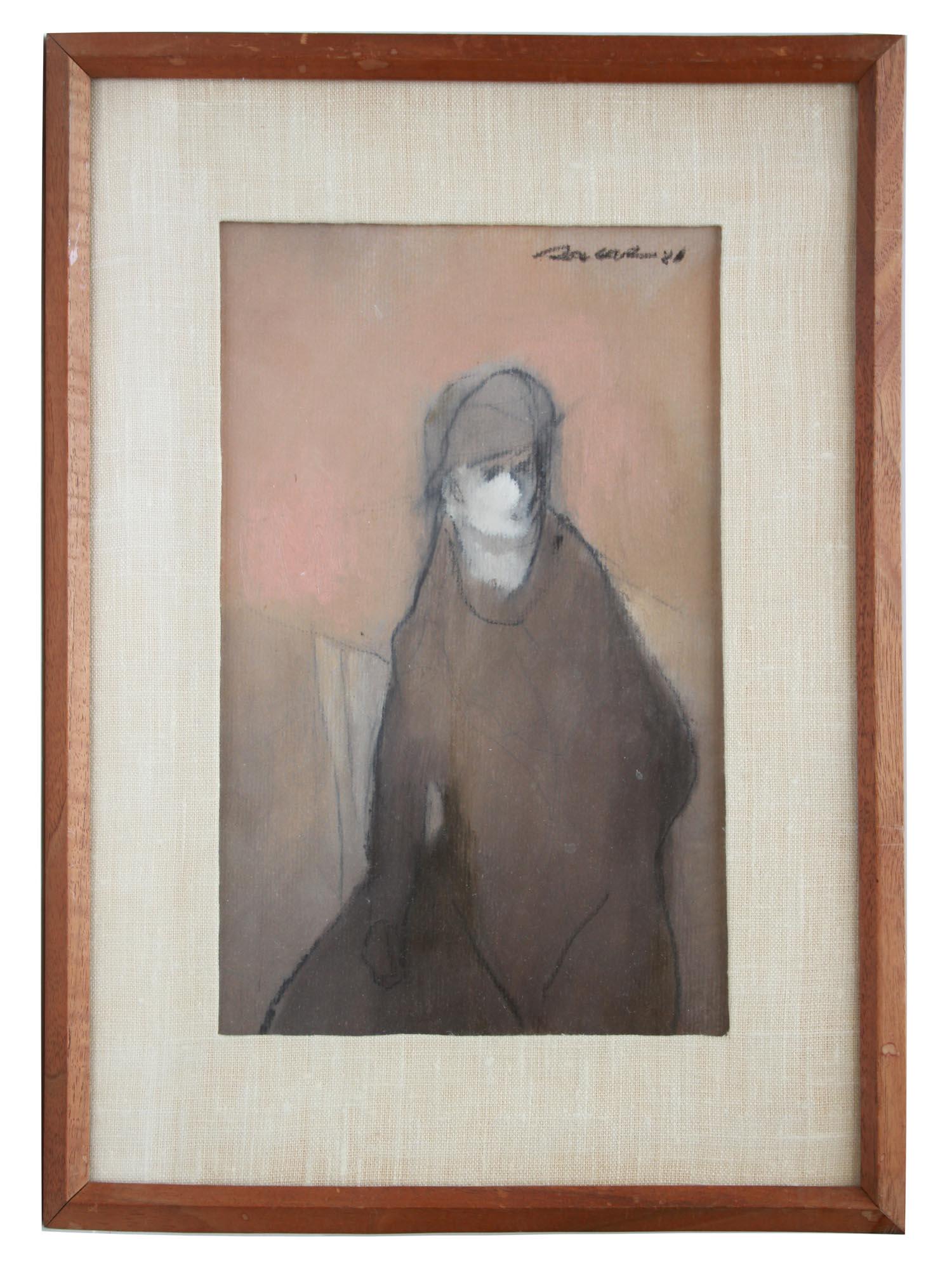 MIXED MEDIA PAINTING WOMAN BY PAUL OSCAR MARTINEZ (1 of 6)