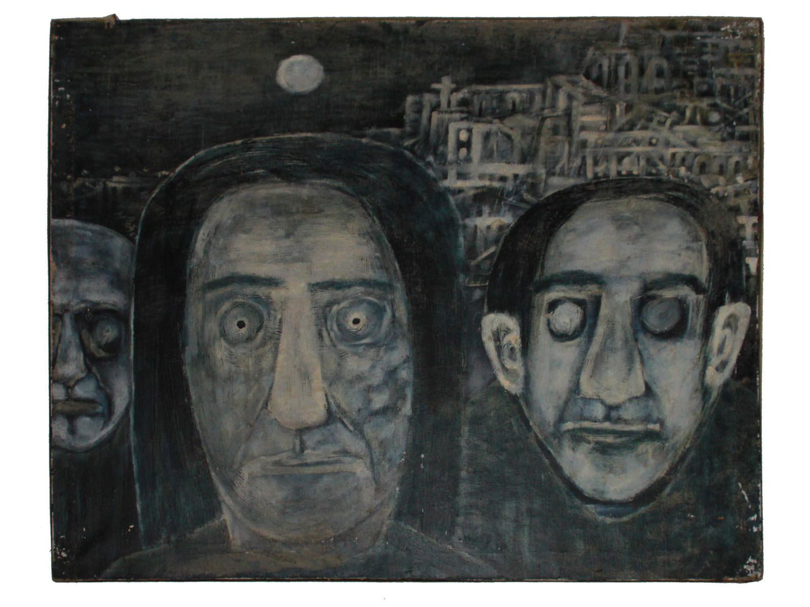 A NON-CONFORMIST OIL PAINTING BY ALEXEI ZHDANOV (1 of 4)