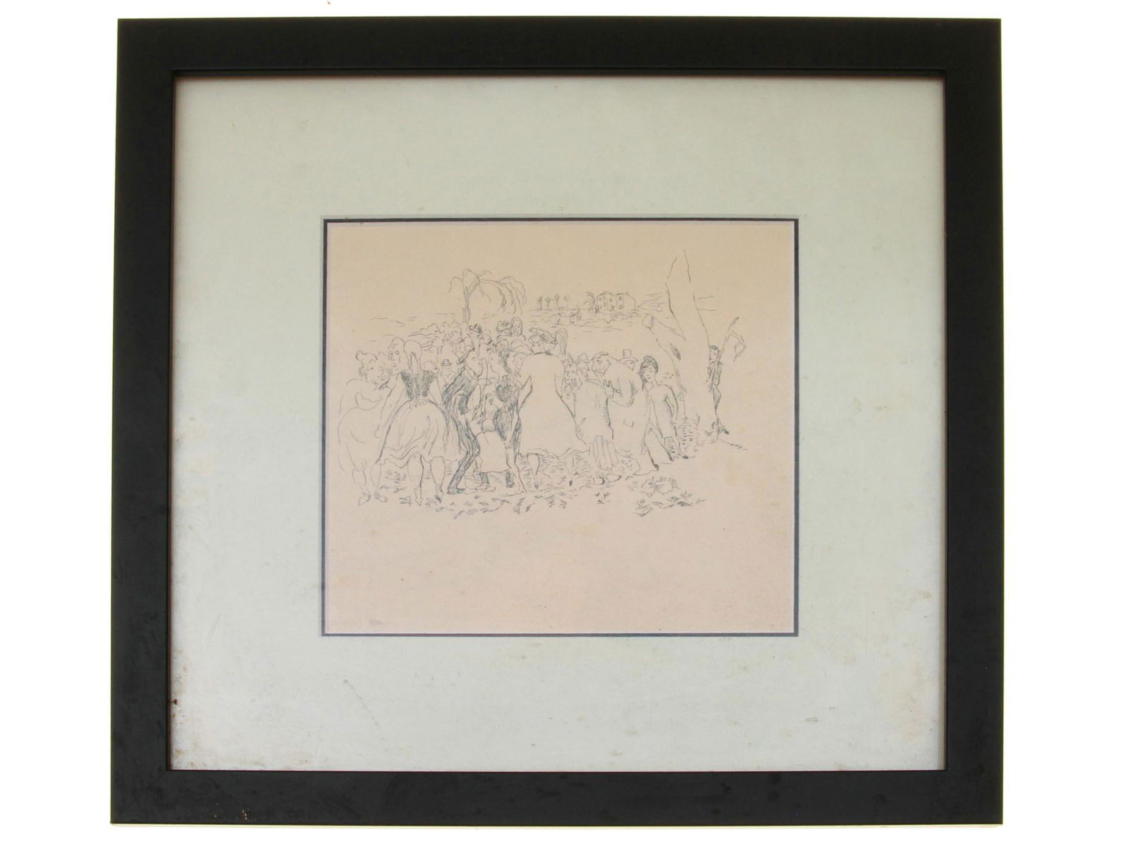 RUSSIAN INK PAINTING ON PAPER BY BORIS SVESHNIKOV (1 of 4)